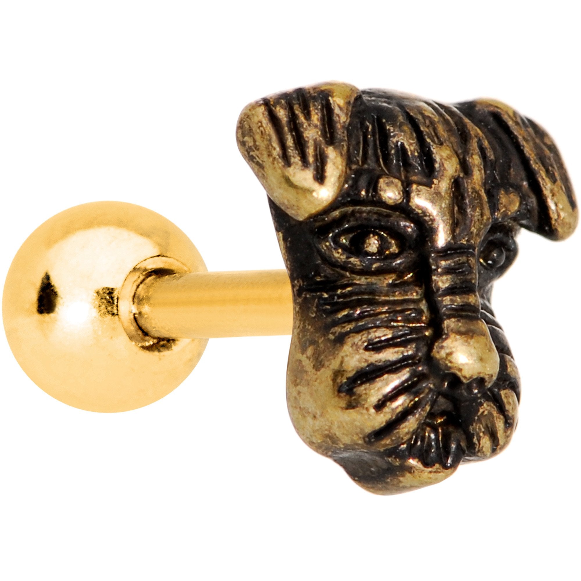 16G 1/4 Your Best Friend Dog Tragus Cartilage Earring