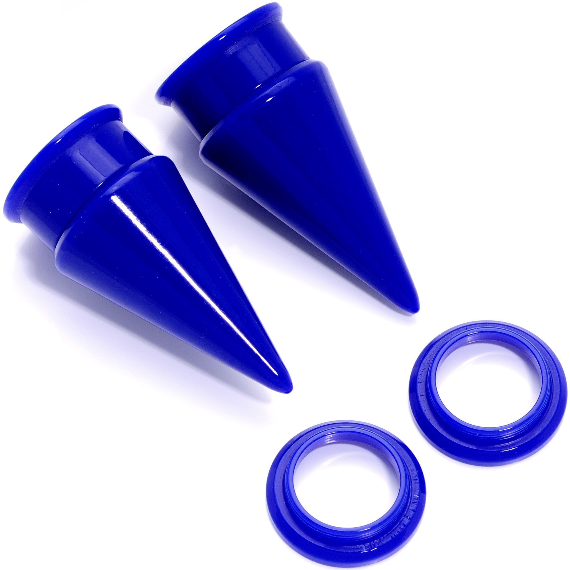 Blue 2 in 1 Interchangeable Screw Fit Plug and Taper Set