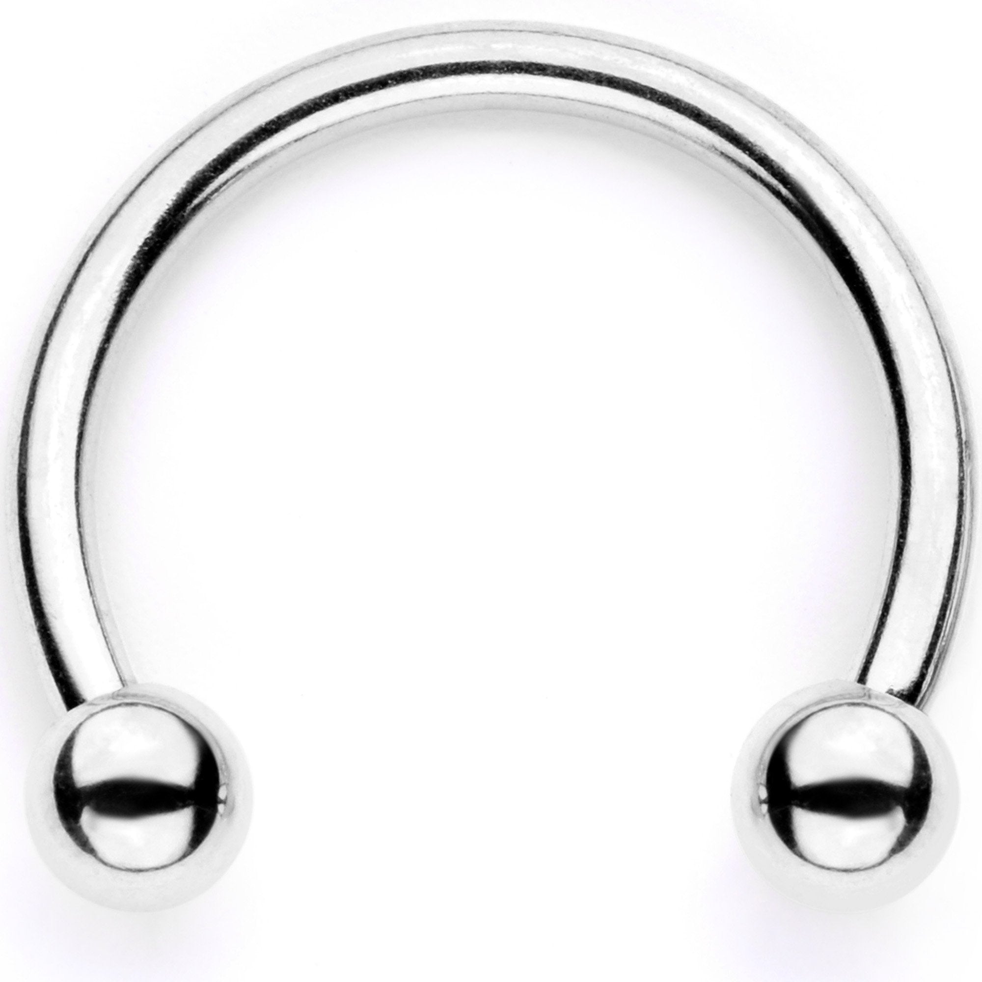 16G 3/8 Pink Faux Opal Twisted Horseshoe Closure Ring Set