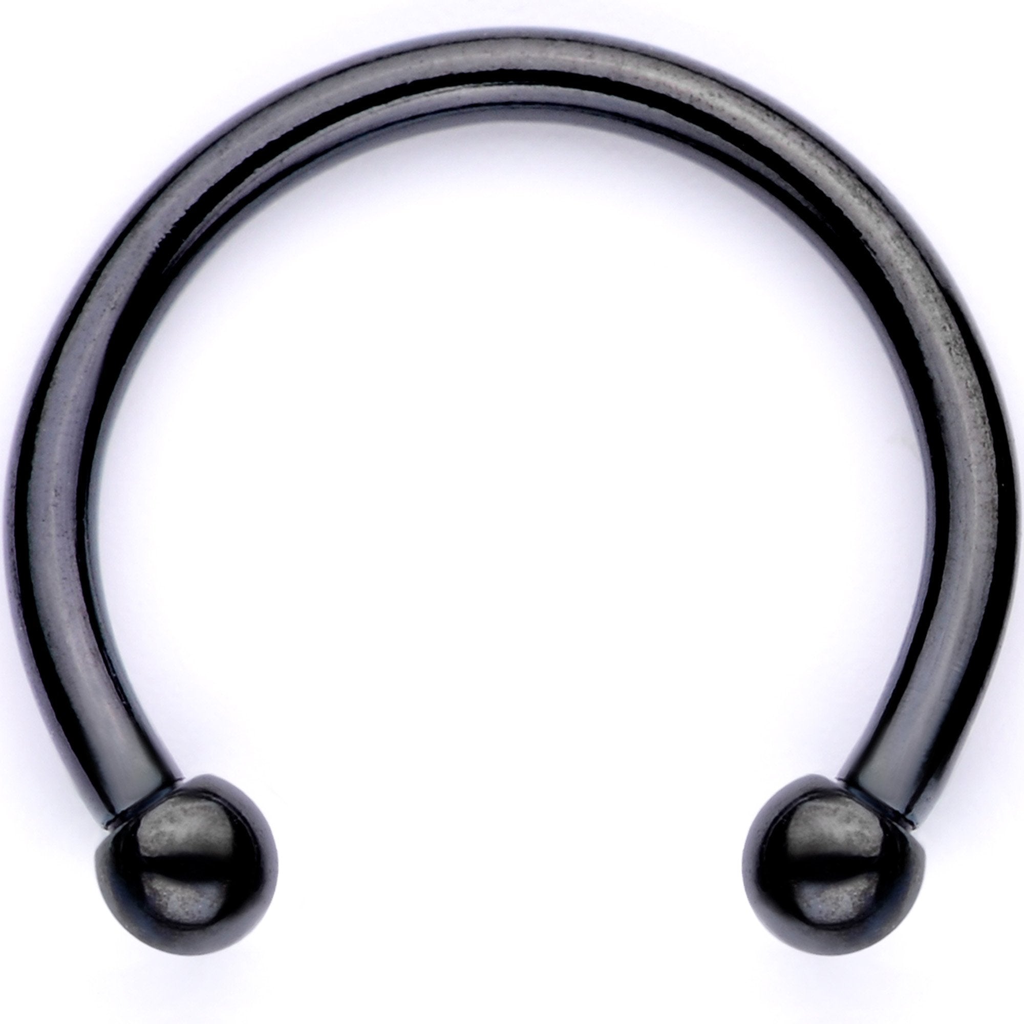 16G Pink Faux Opal Black Anodized Twisted Horseshoe Clip On Fake Septum Ring Set