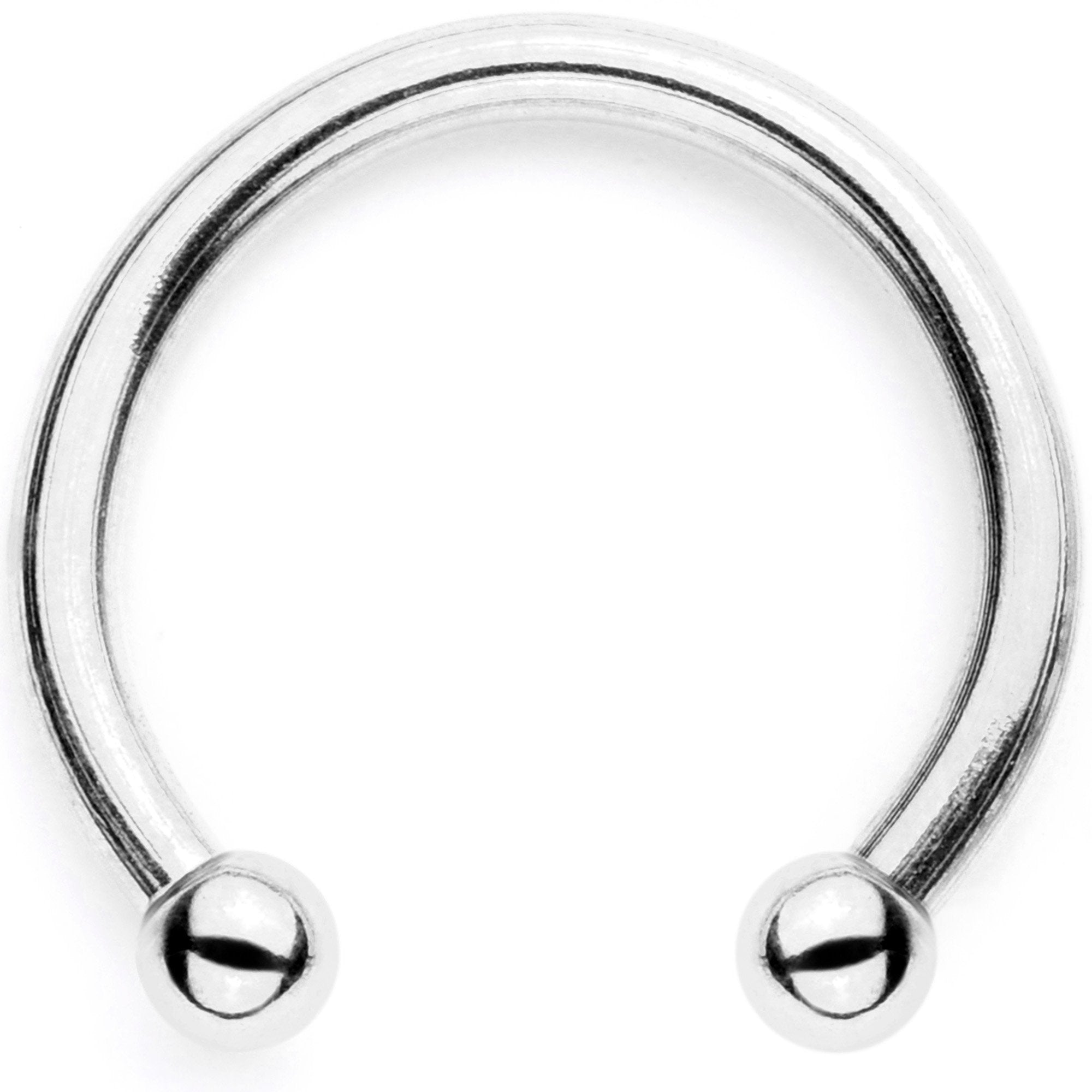 16G Blue Faux Opal Twisted Horseshoe Clip On Fake Septum Ring Set