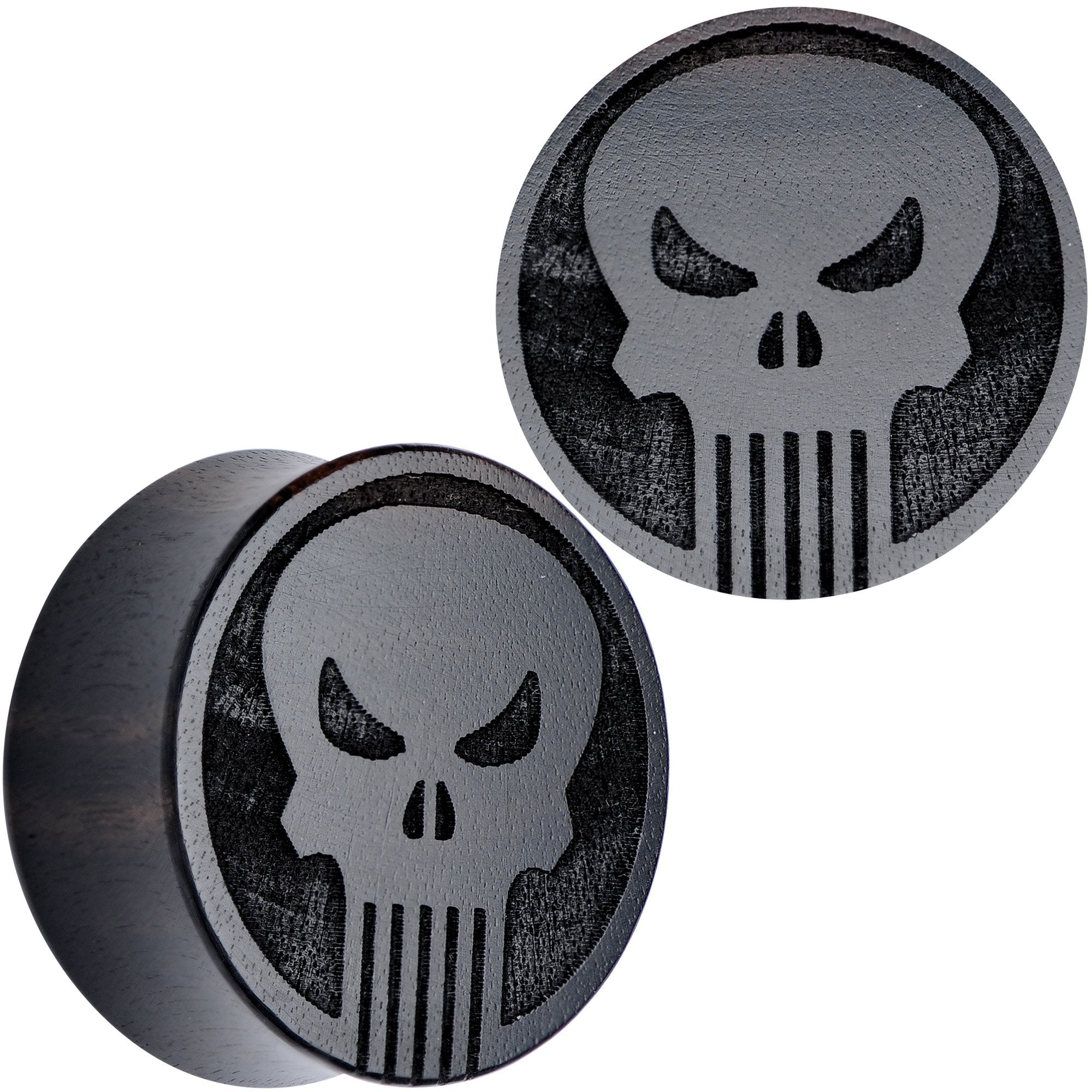 Licensed Marvel Punisher Iron Wood Saddle Plug Set