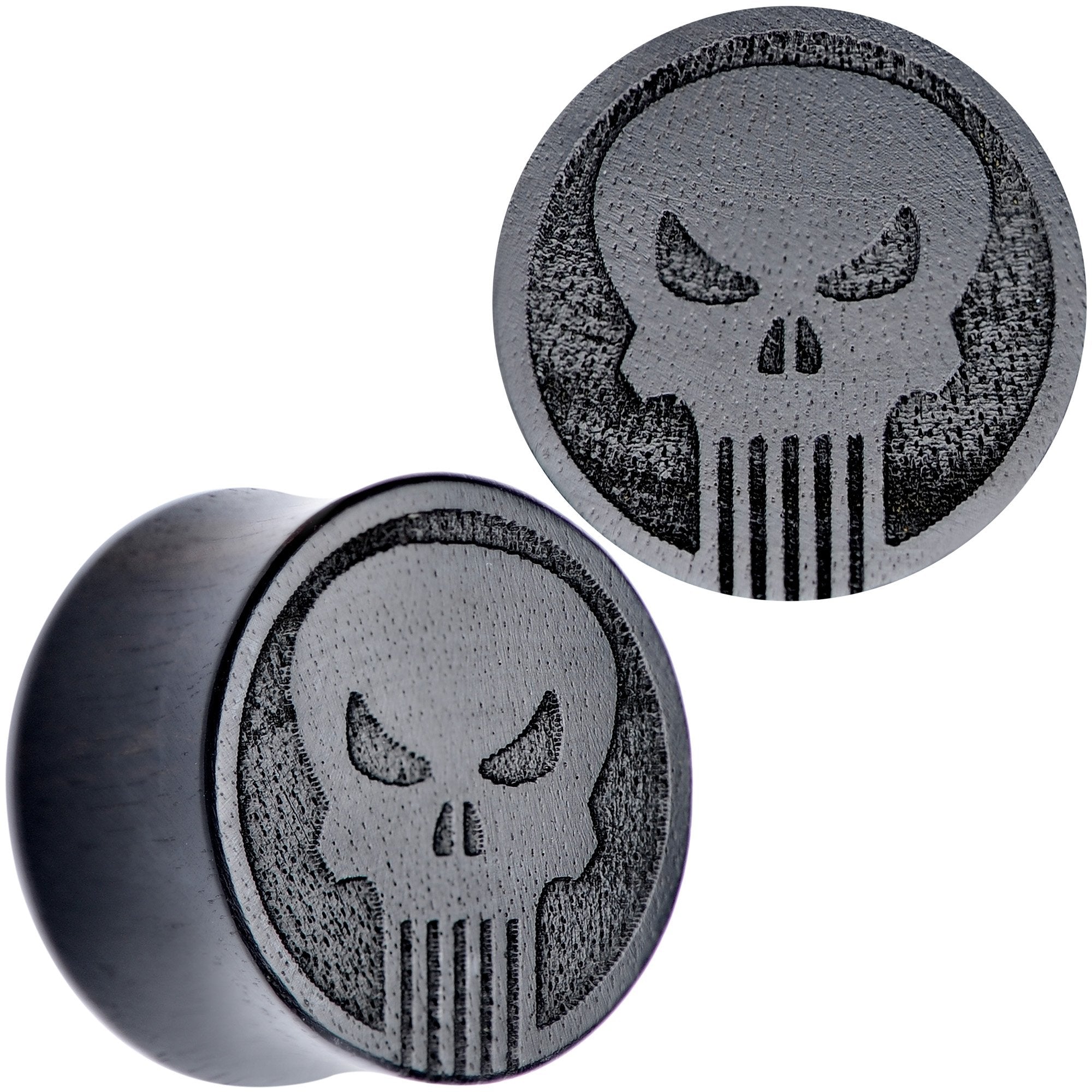 Licensed Marvel Punisher Iron Wood Saddle Plug Set