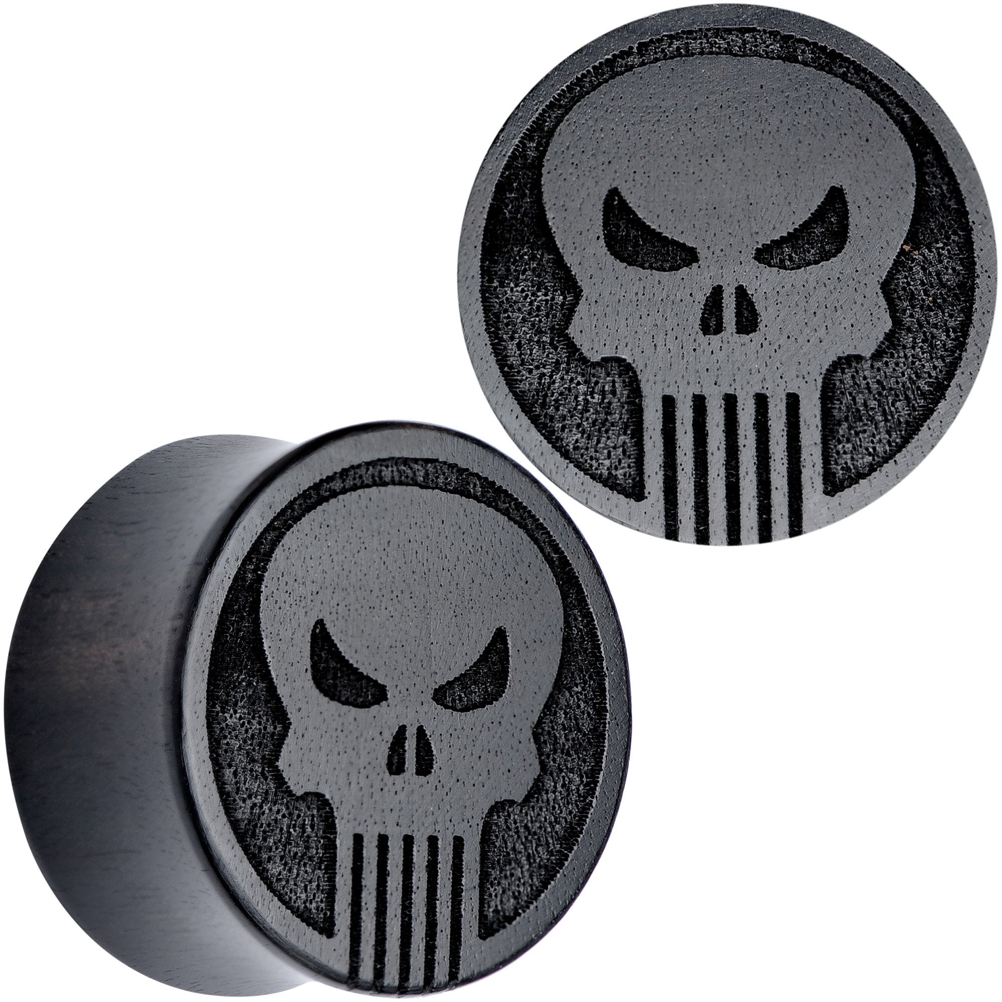 Licensed Marvel Punisher Iron Wood Saddle Plug Set