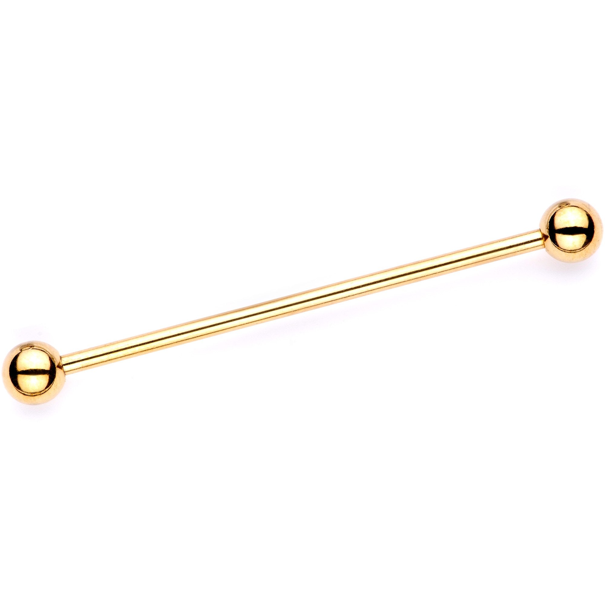 Purple Glitter Cartoon Unicorn Gold Tone Industrial Barbell Set of 2