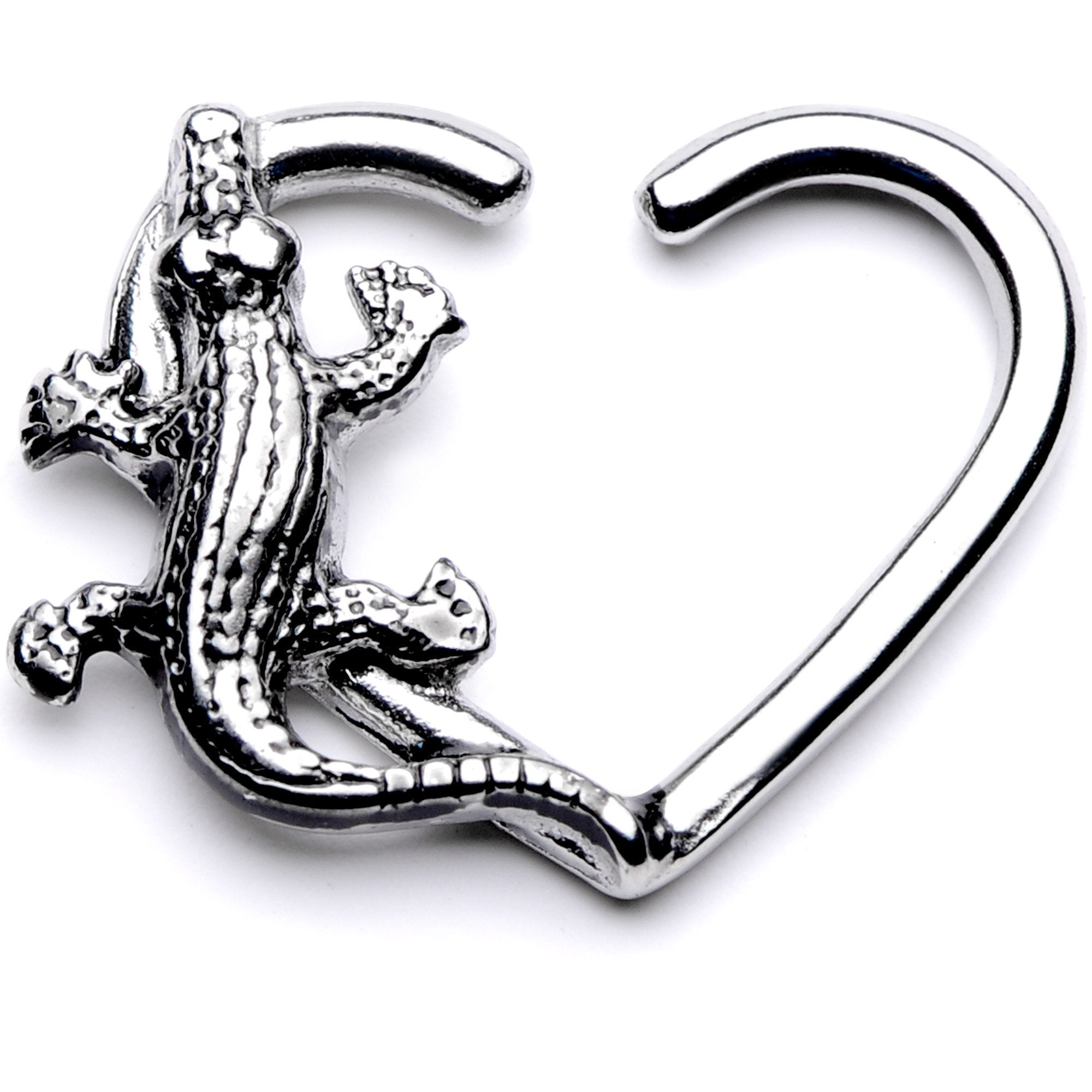 16G 3/8 Slithering Alligator Right Heart Closure Ring