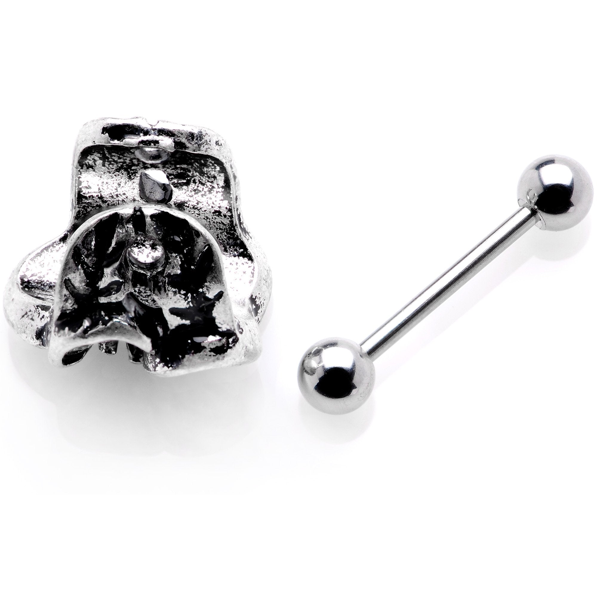 16G 1/2 Blooming Tropical Flower Cuff Cartilage Earring