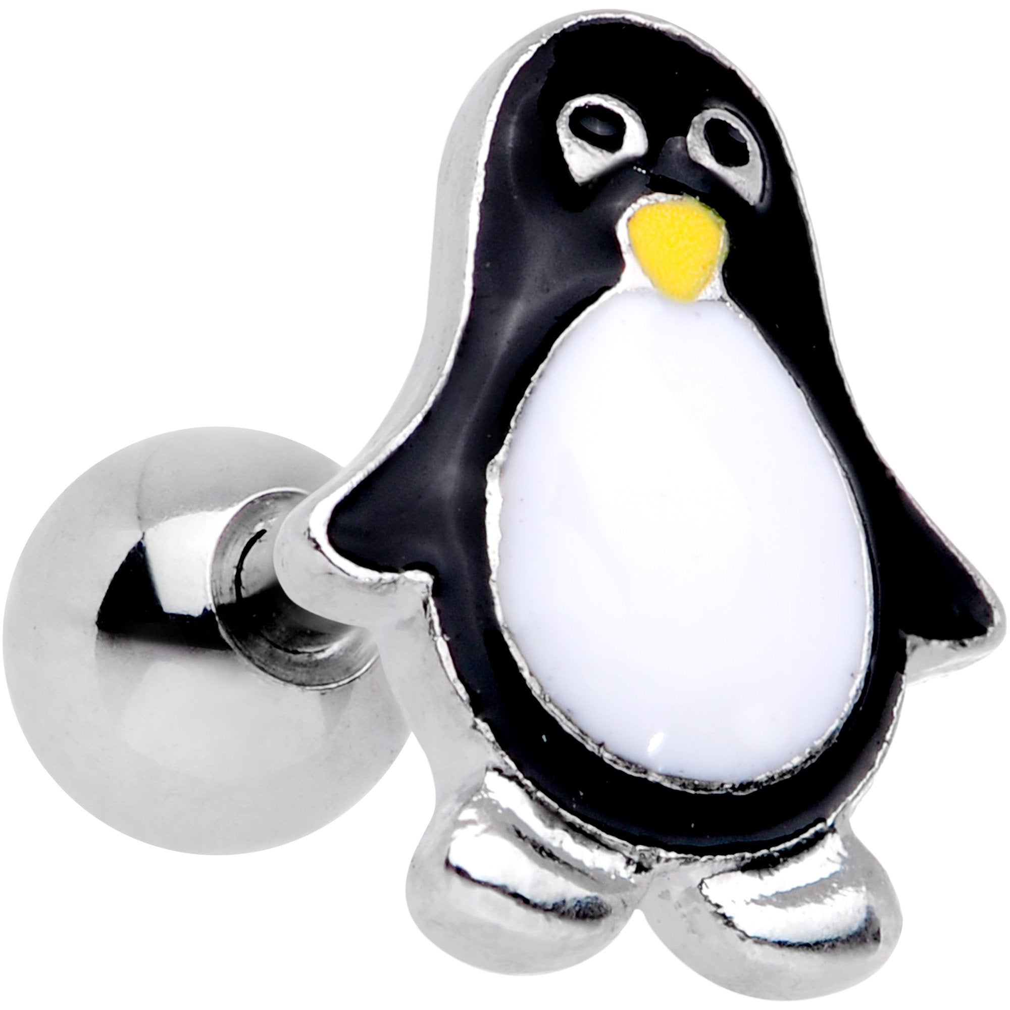 16G 1/4 Pudgy Penguin Cartilage Tragus Earring