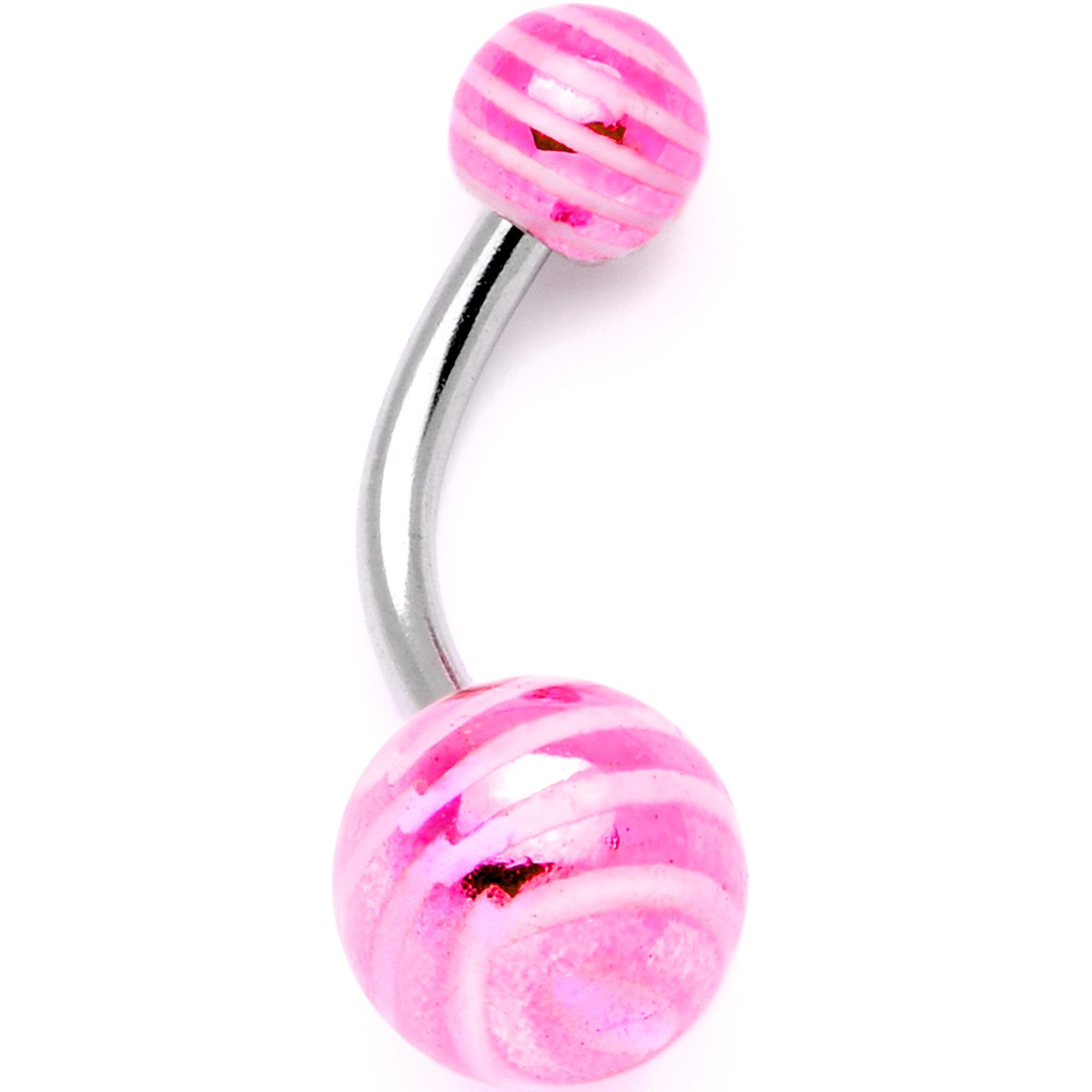 Parade of Color Stripes Party Pack Belly Ring Set of 4