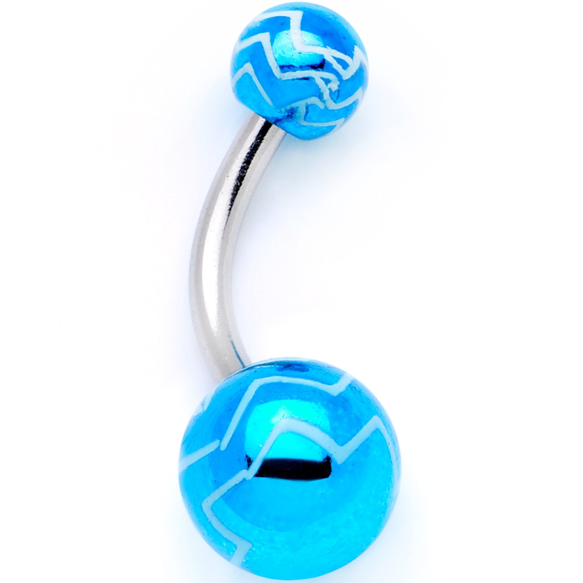 Parade of Color Zig Zag Party Pack Belly Ring Set of 4