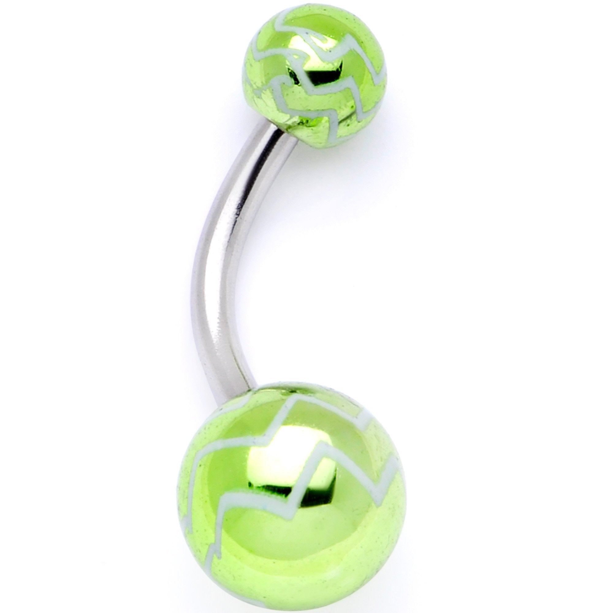 Parade of Cool Zig Zag Party Pack Belly Ring Set of 4