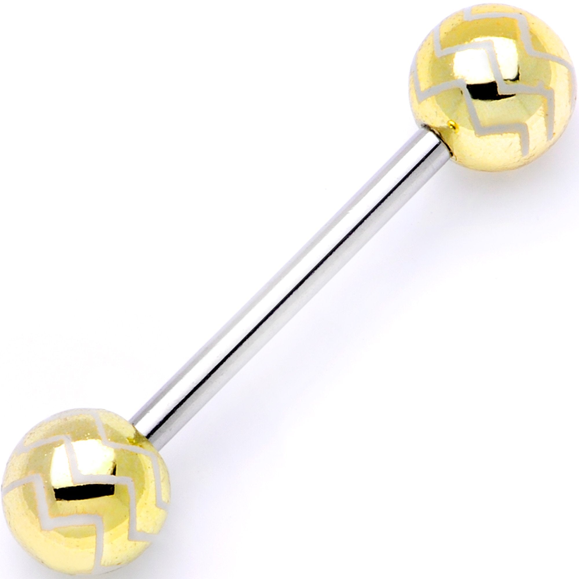 Life of the Party Zig Zag Barbell Tongue Ring Set of 4