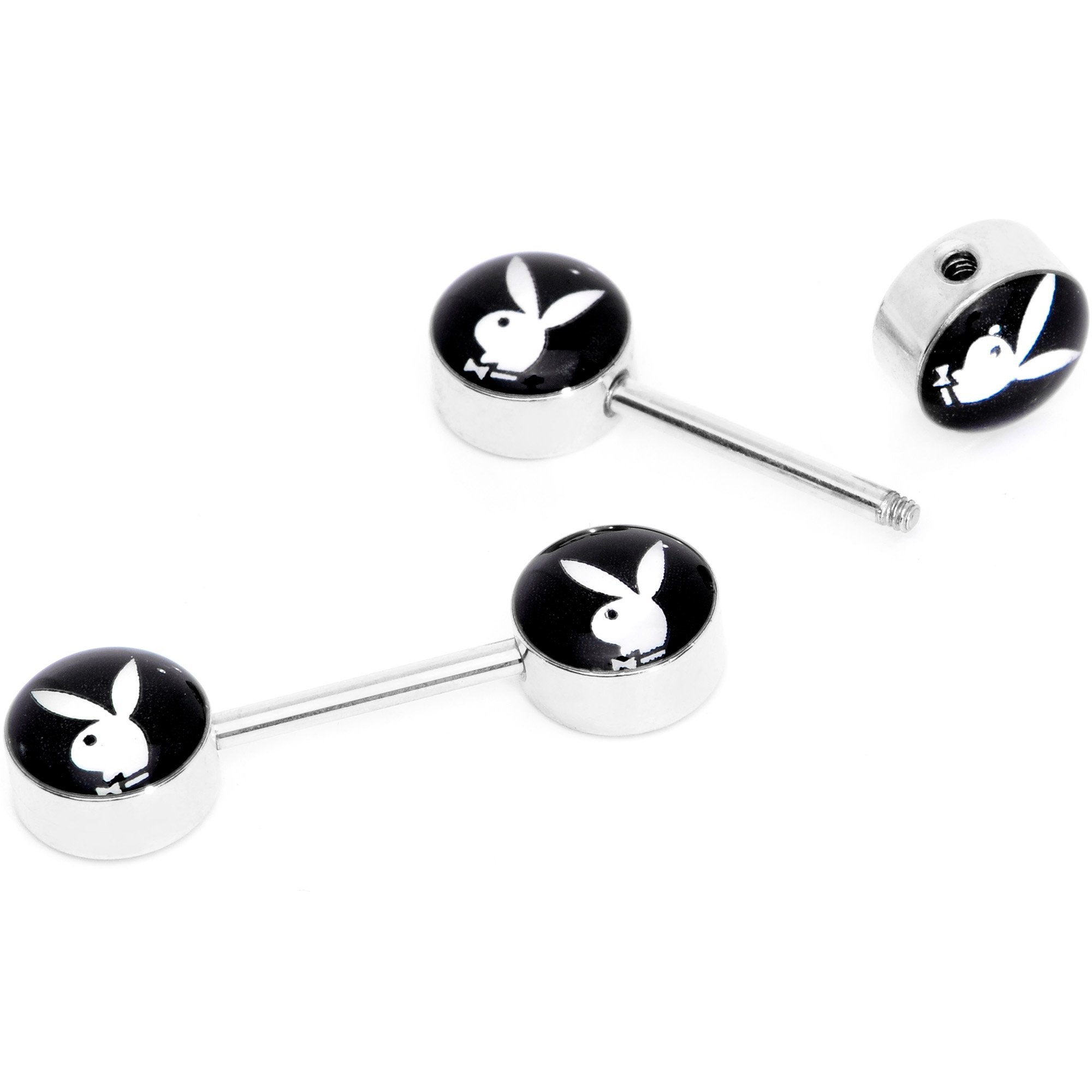 Licensed Playboy Bunny Barbell Nipple Ring Set