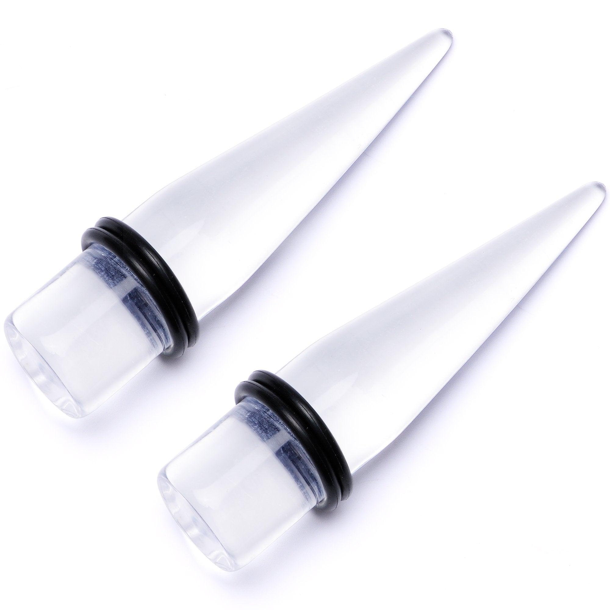 Freaky Fun Lightweight Clear Acrylic Straight Taper Set 2mm to 1 Inch