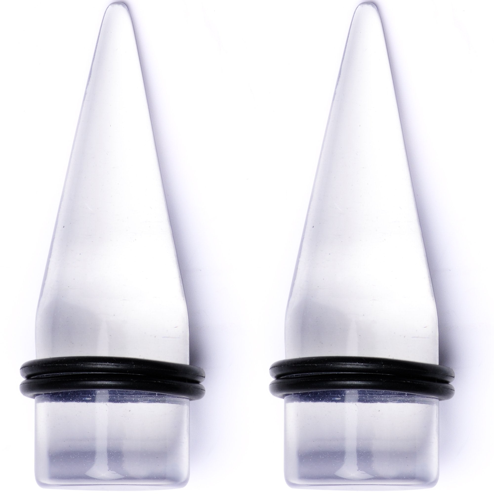 Freaky Fun Lightweight Clear Acrylic Straight Taper Set 2mm to 1 Inch