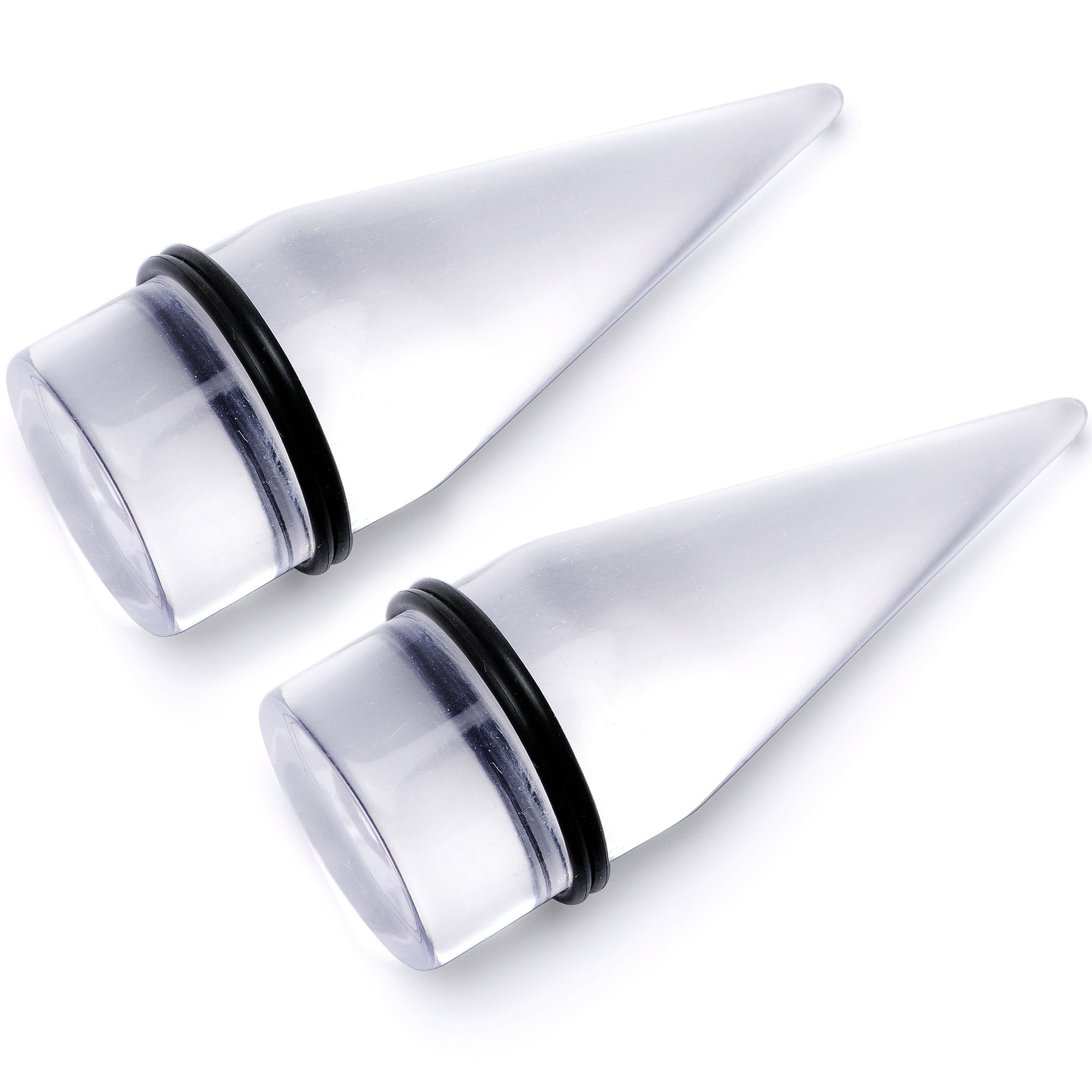 Freaky Fun Lightweight Clear Acrylic Straight Taper Set 2mm to 1 Inch