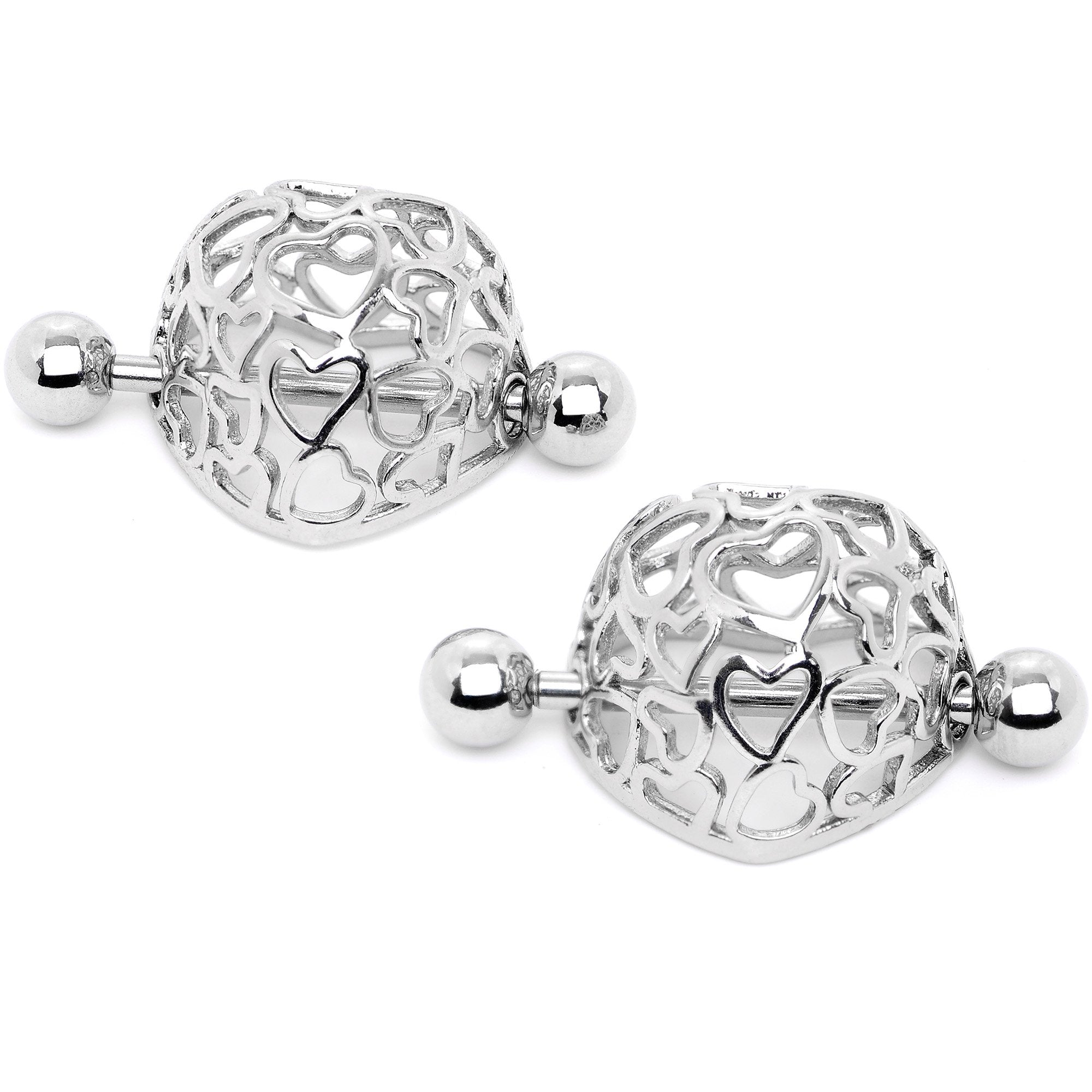 14G 9/16 Love in a Beautiful Cage Nipple Shield Set