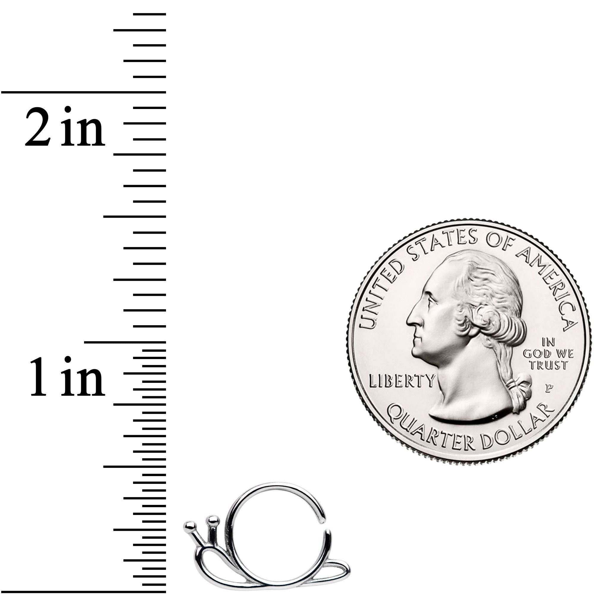 18G The Travelling Snail Closure Ring