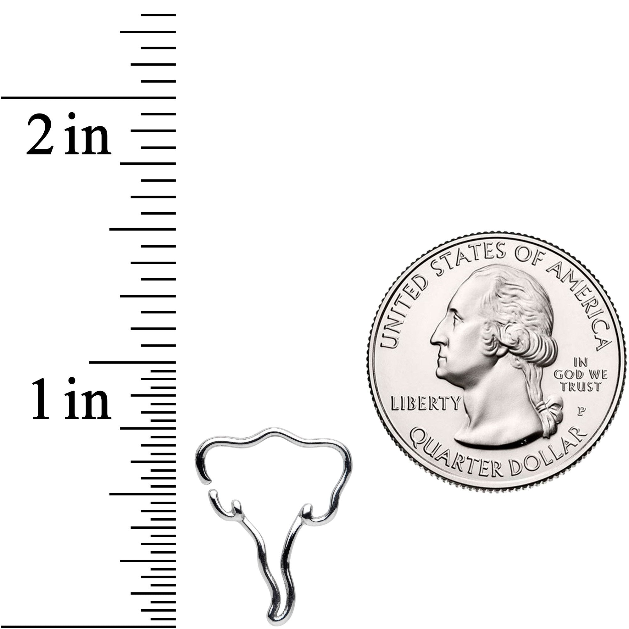 18G The Endless Elephant Closure Ring