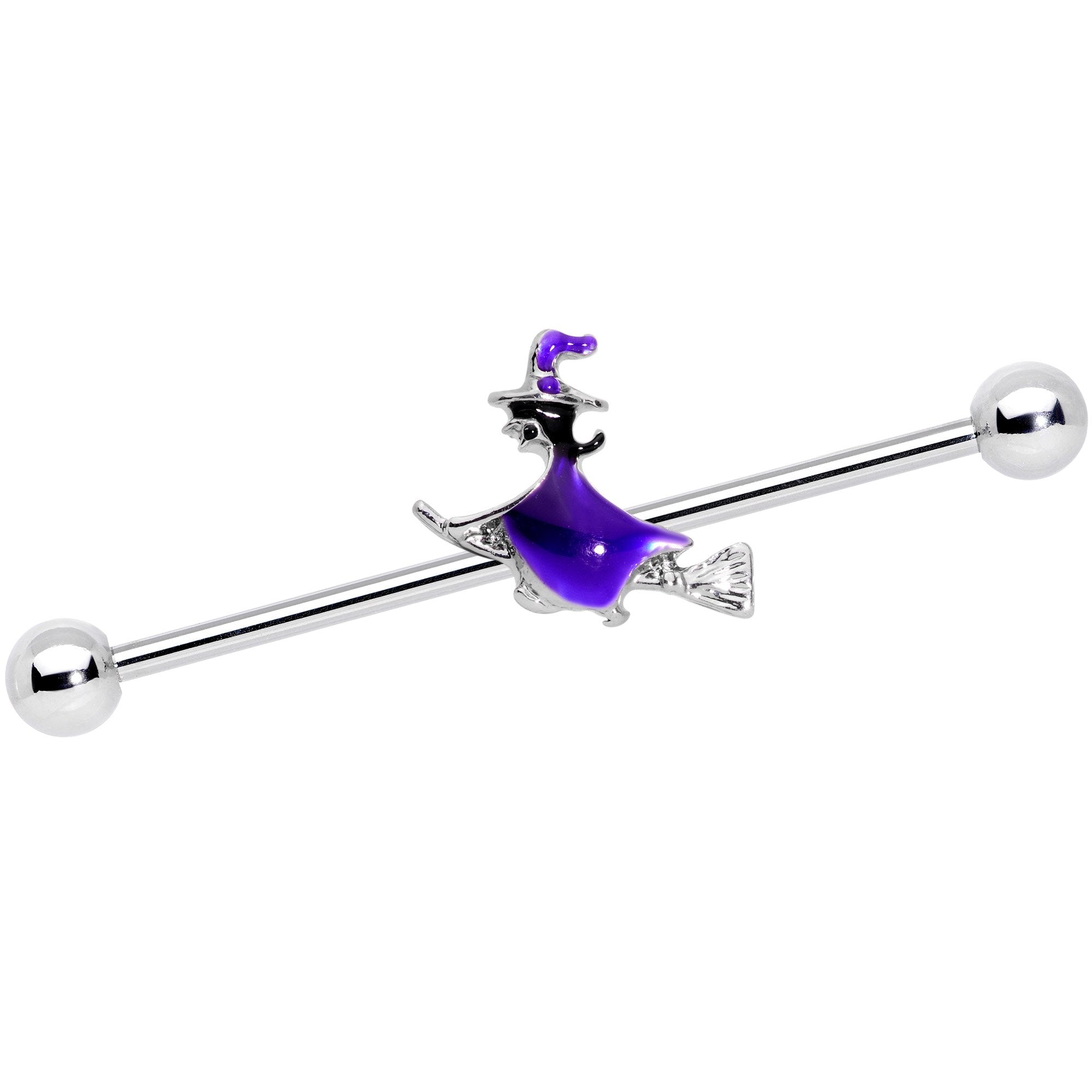 14G Halloween Way of the Witch Barbell Industrial 38mm
