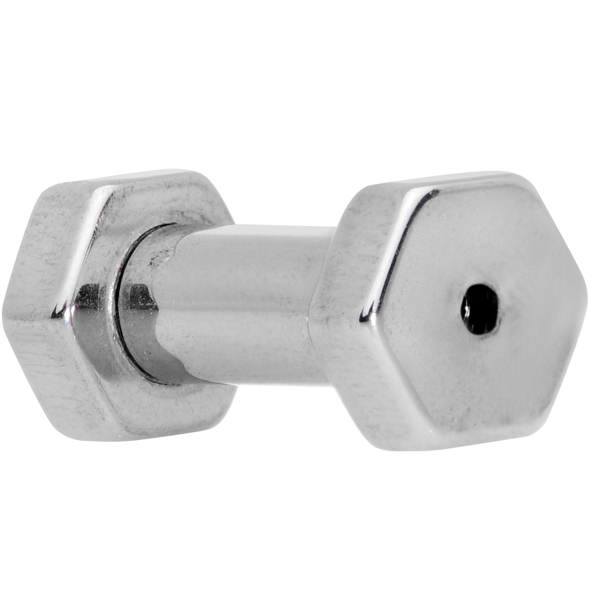 8G Geometric Hexagon Screw Fit Tunnel Plug Set