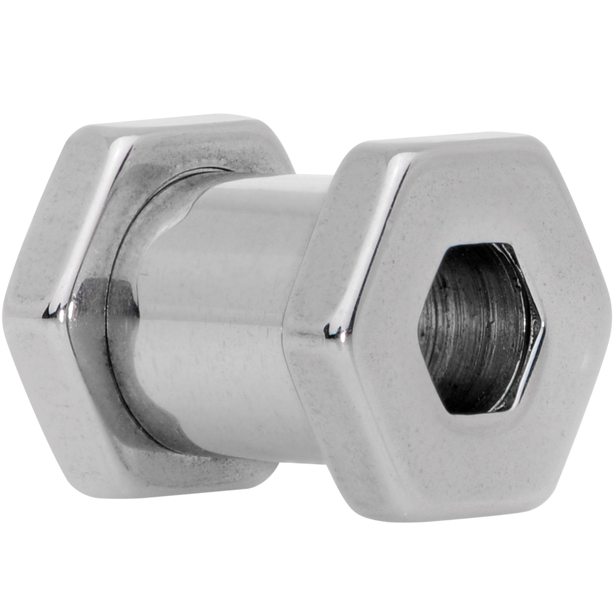 2G Geometric Hexagon Screw Fit Tunnel Plug Set