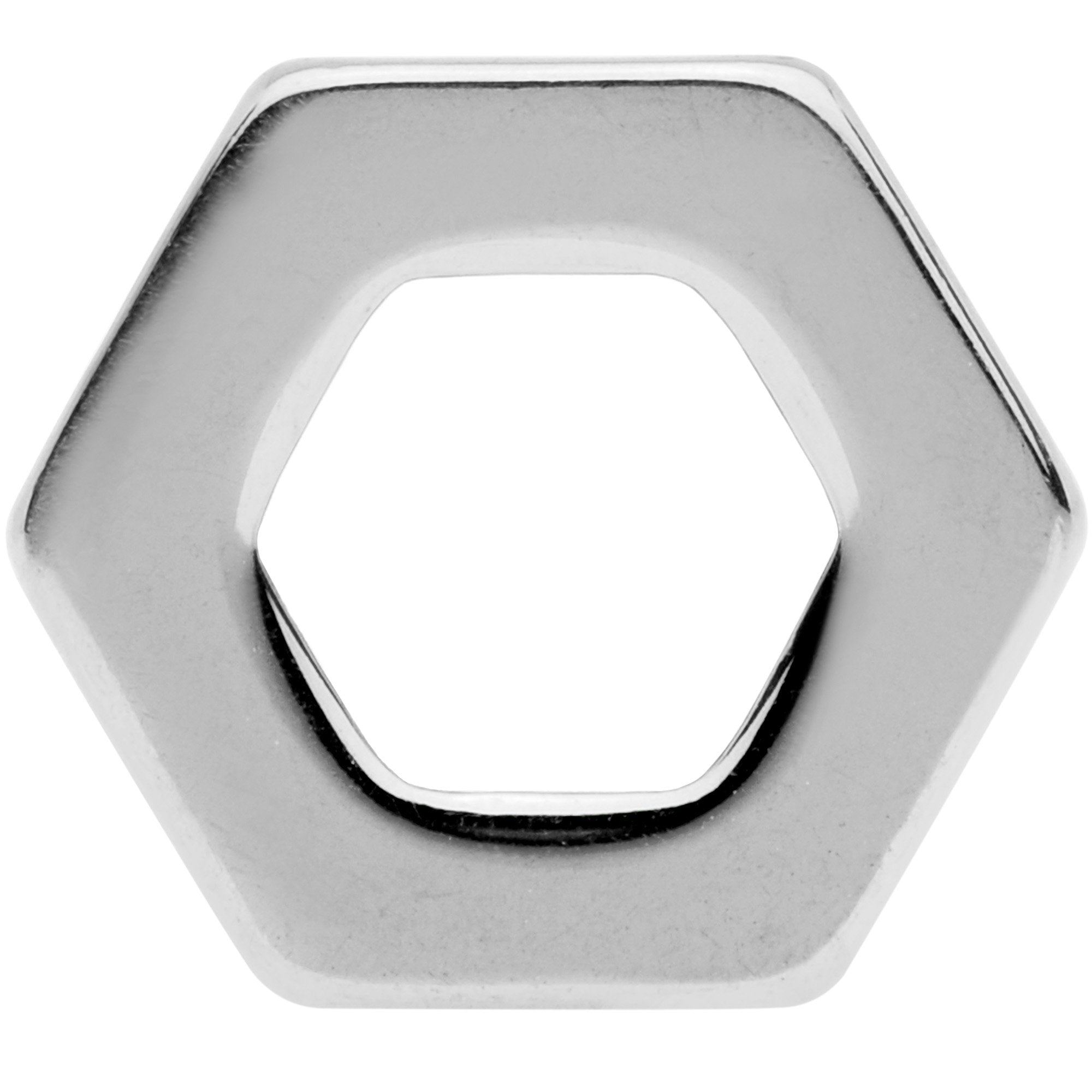 0G Geometric Hexagon Screw Fit Tunnel Plug Set