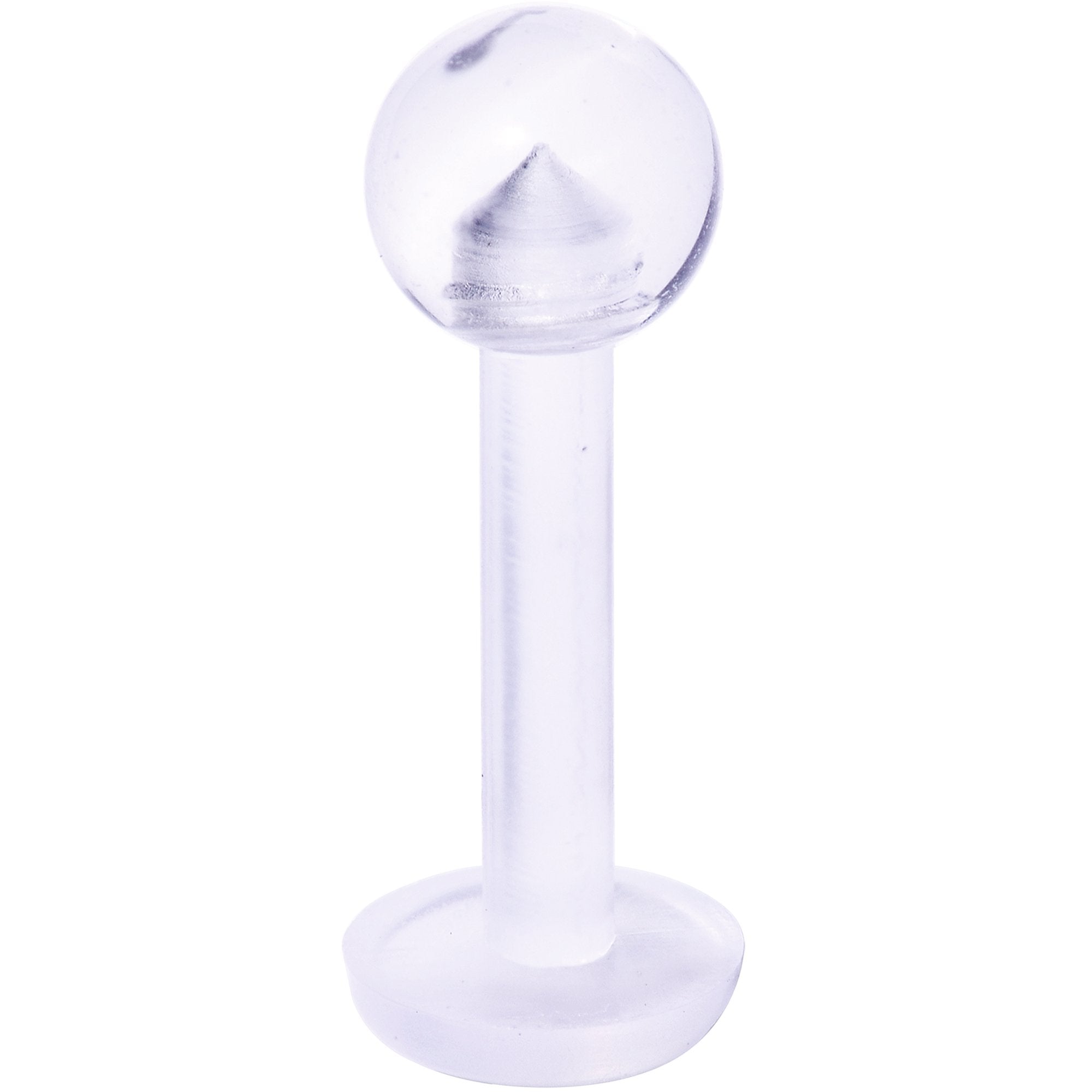 14G 5/16 Clear Flexible Bioplast Labret Monroe Retainer
