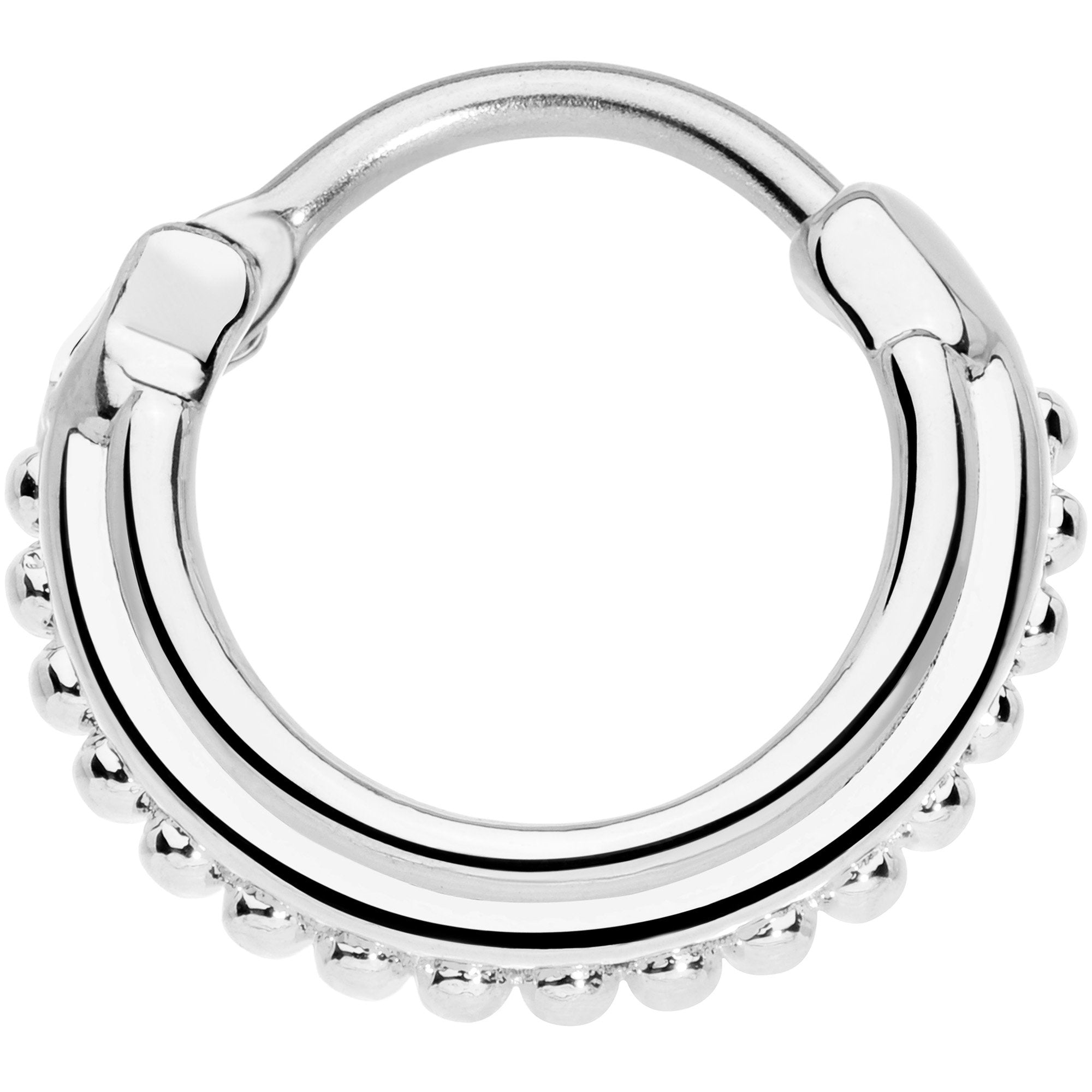 16G 3/8 Delicate Details Hinged Septum Ring