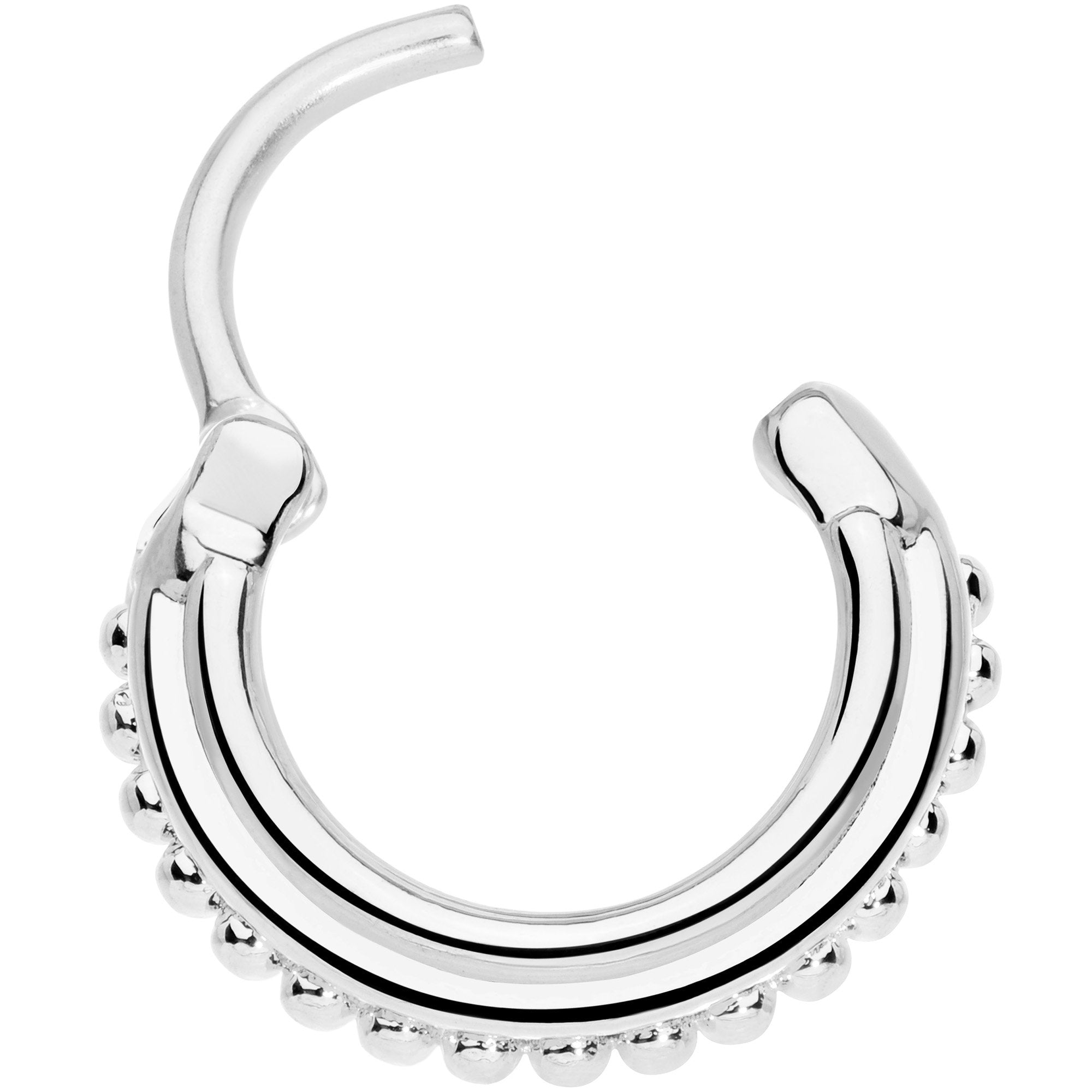 16G 3/8 Delicate Details Hinged Septum Ring