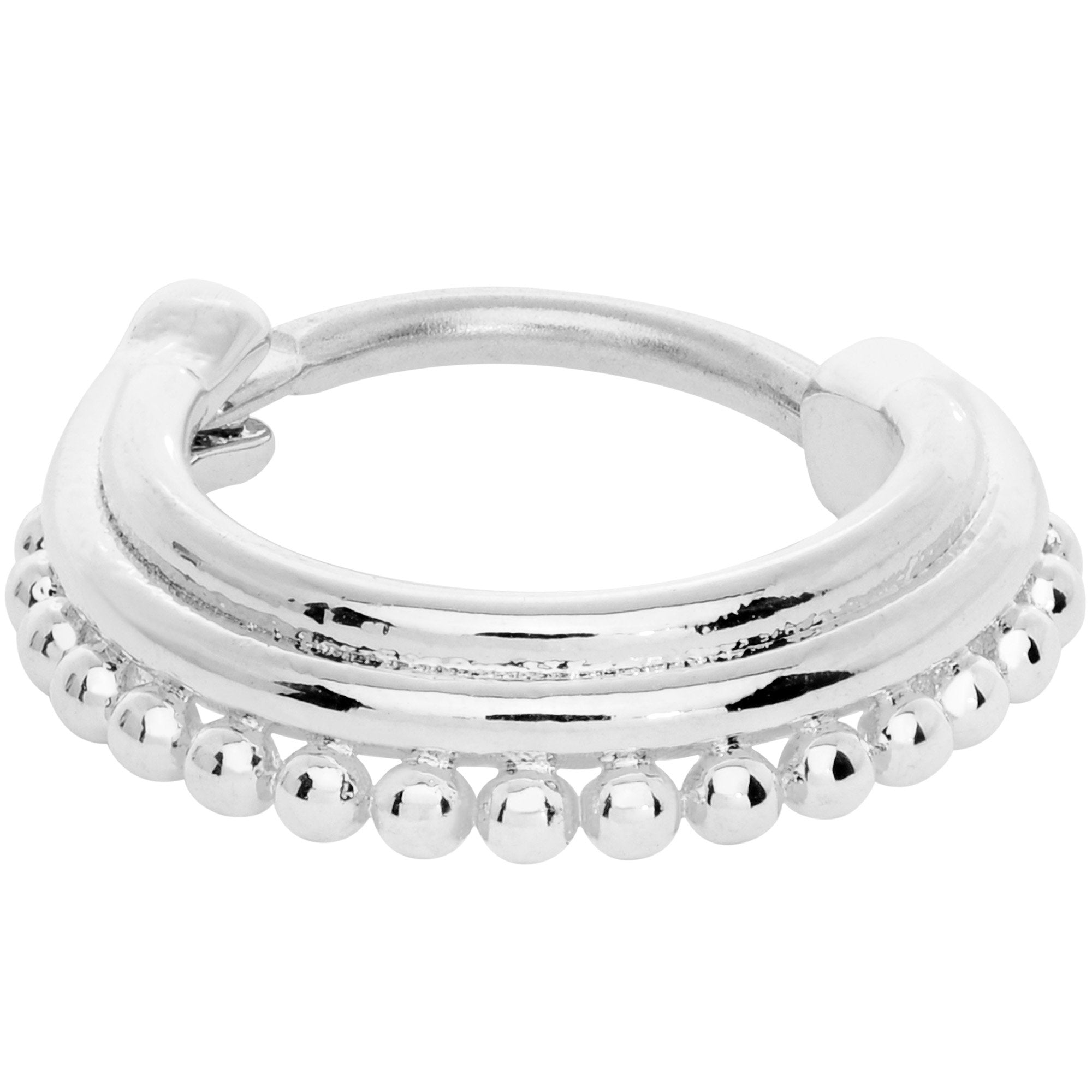 16G 3/8 Delicate Details Hinged Septum Ring