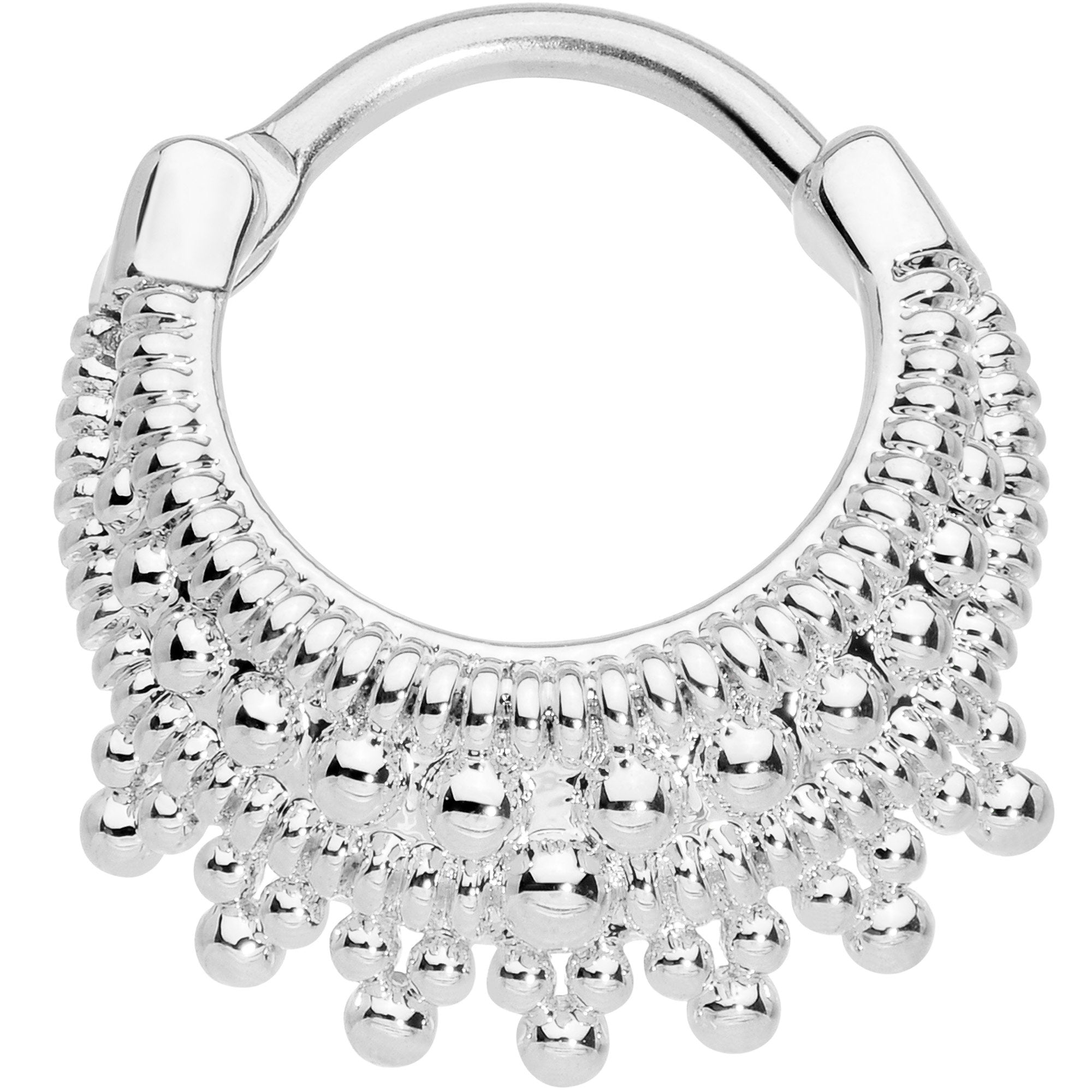 16G 3/8 Debutante Fashion Hinged Septum Ring