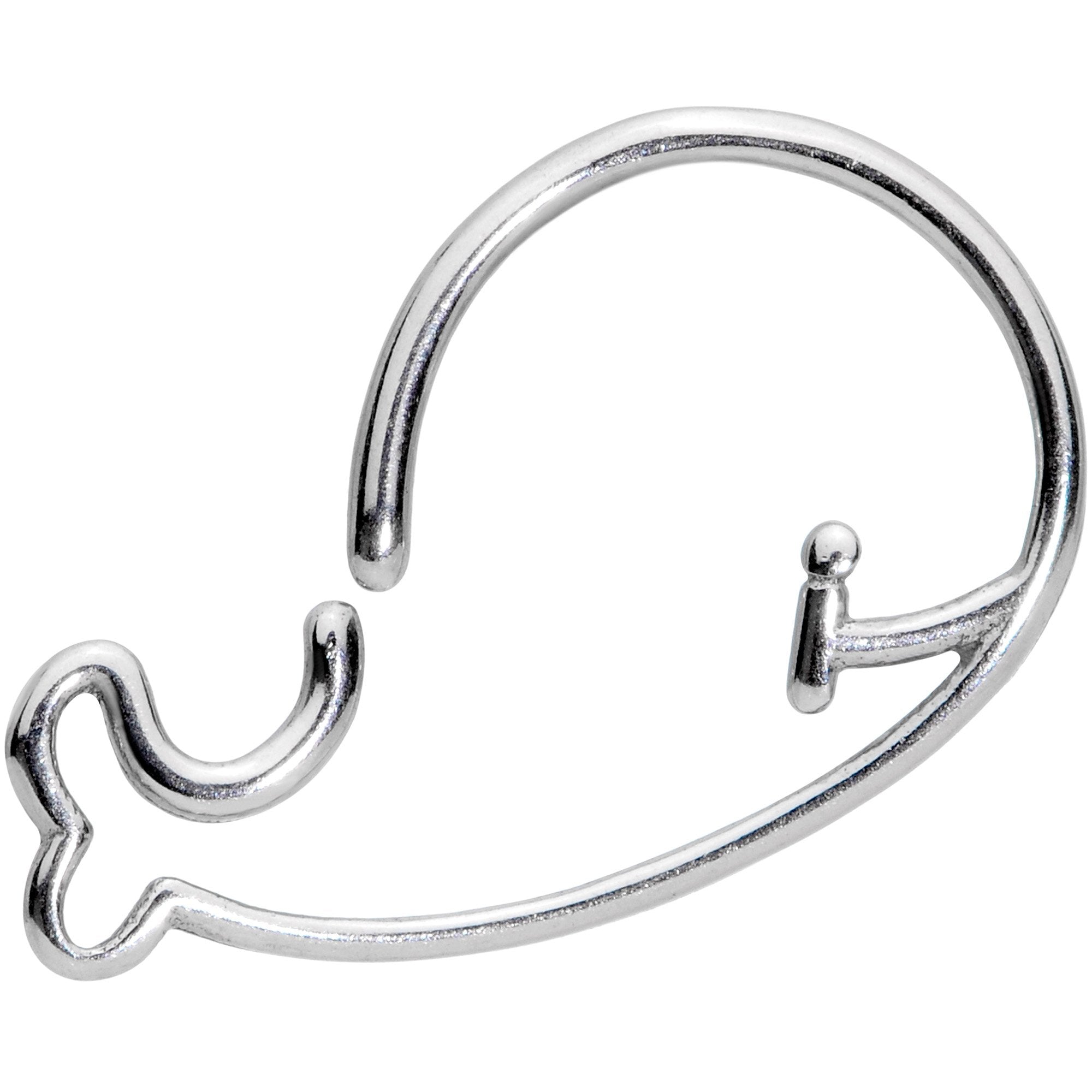 18G Watch Out For the Whale Closure Ring