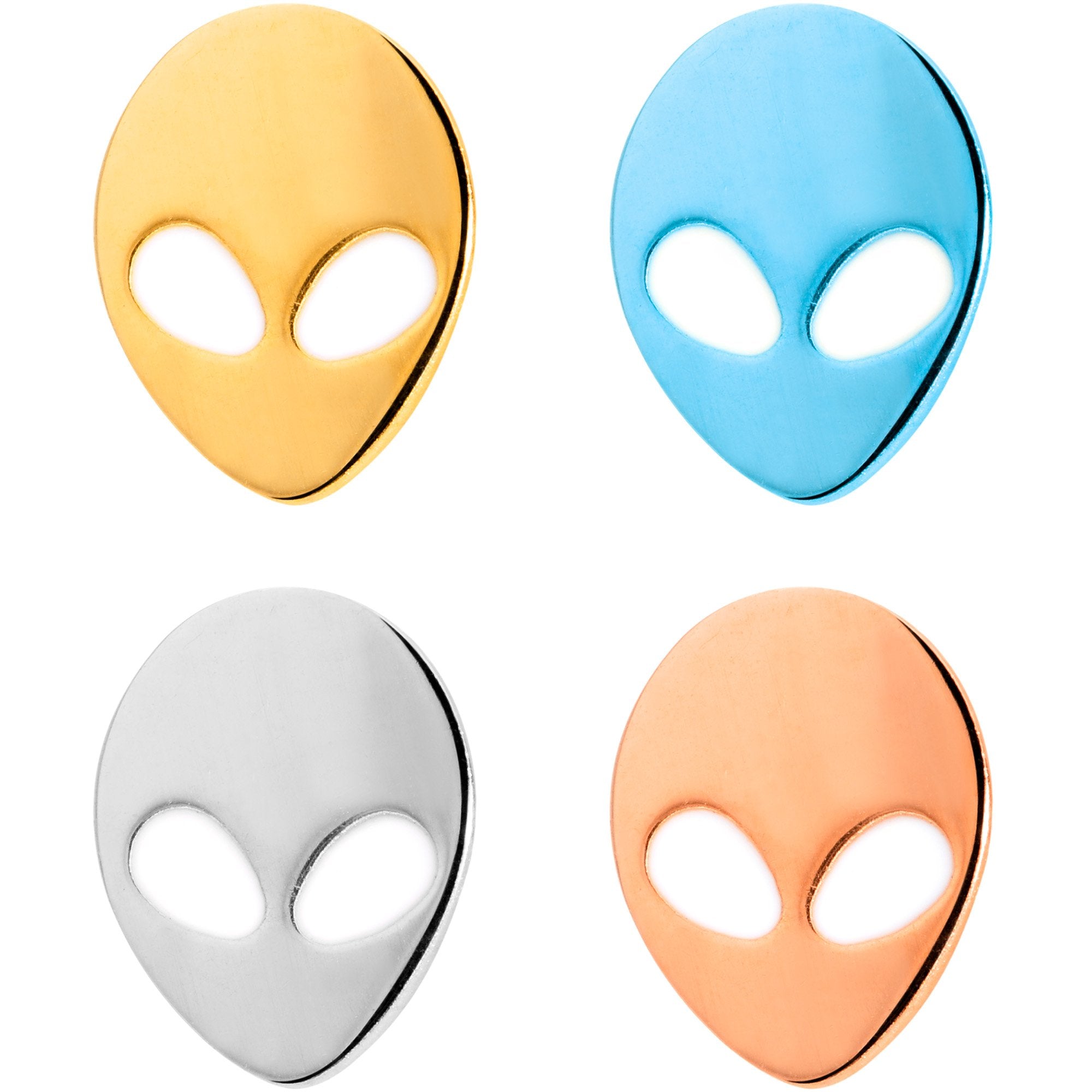 16G 5/16 All About Aliens Cartilage Tragus Set of 4