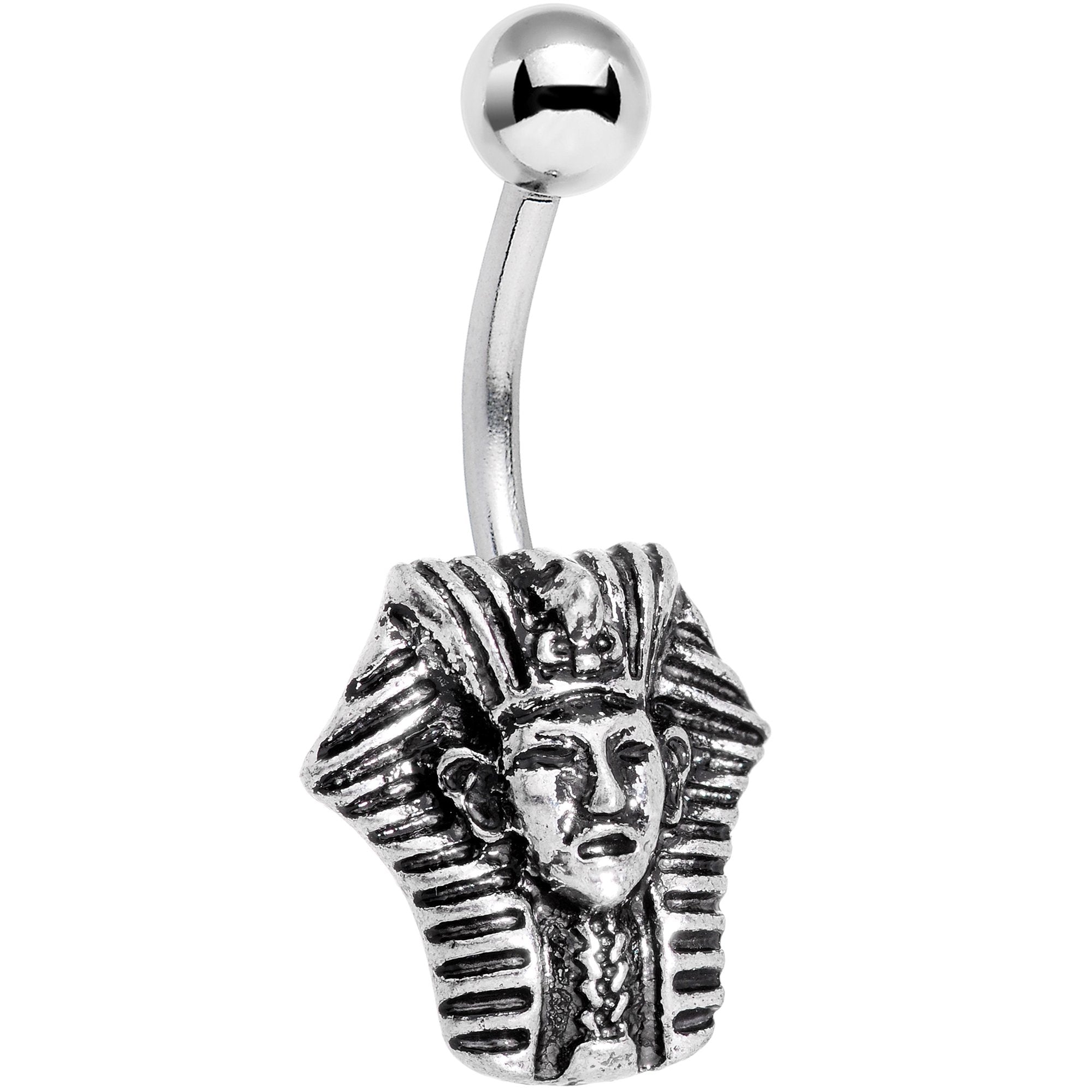 Solemn Mighty Egyptian Pharaoh Belly Ring