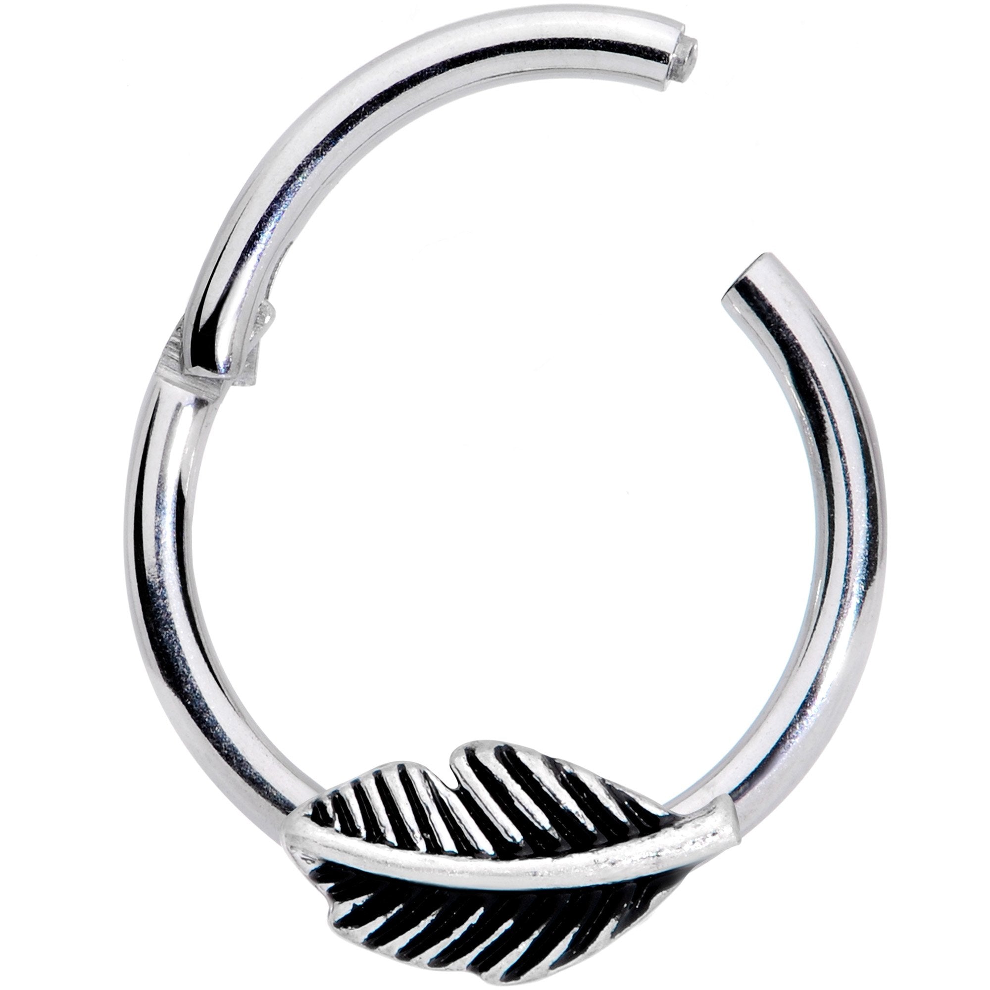 16G 3/8 Floating Feather Hinged Segment Ring