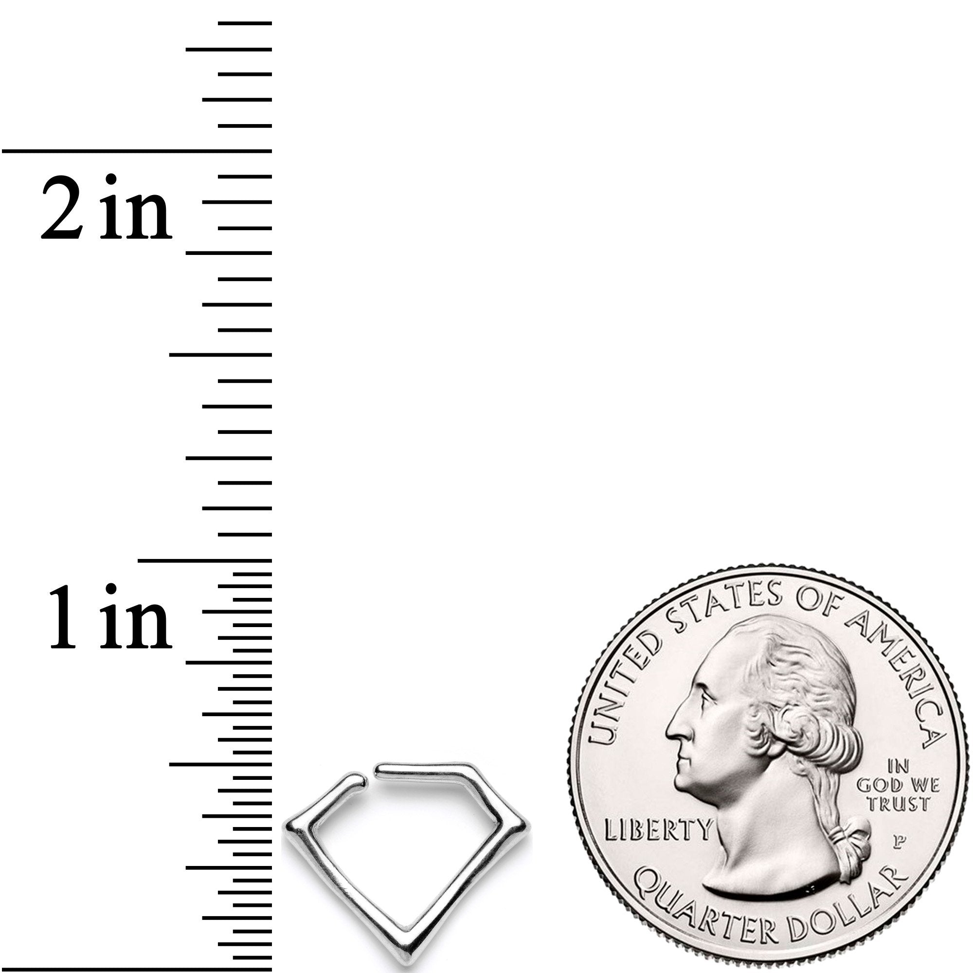 16G 5/16 Rhombus For Royalty Closure Ring