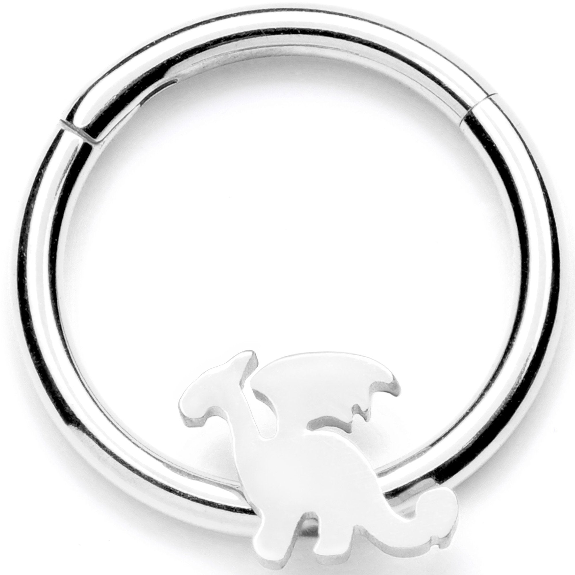 16G 3/8 Fantasy Dragon Hinged Segment Ring