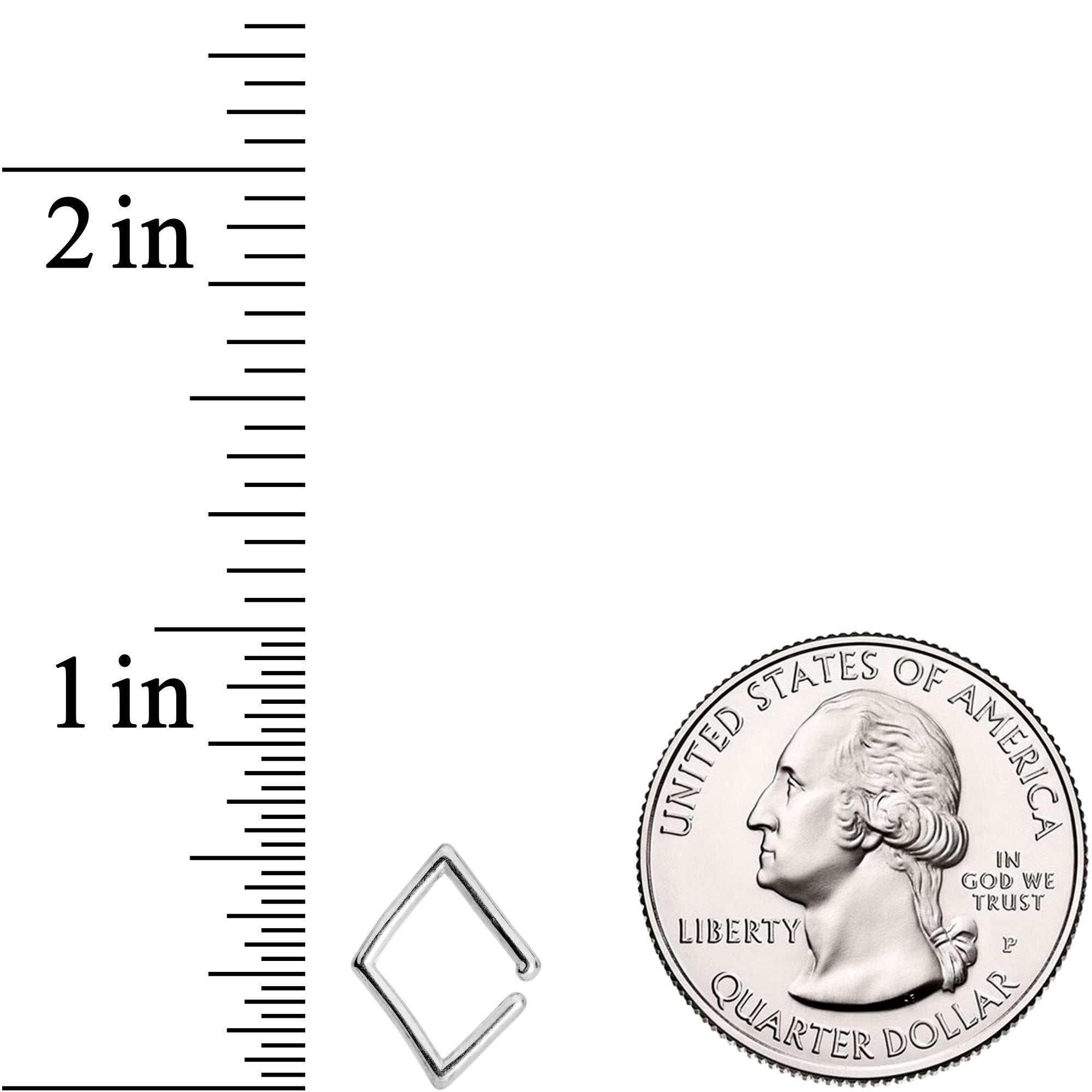 16G Simply Steel Rhombus Closure Ring