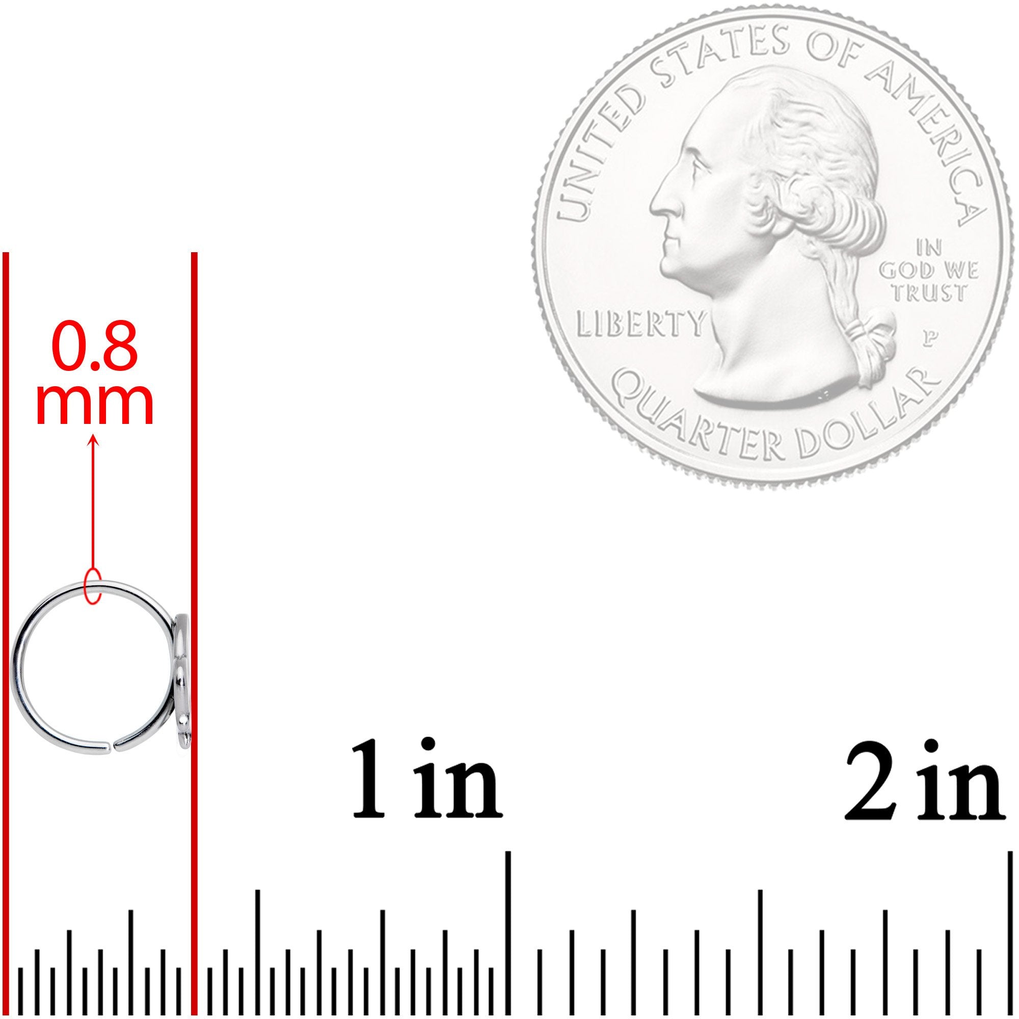 20G 5/16 Alien Spacecraft UFO Seamless Circular Ring