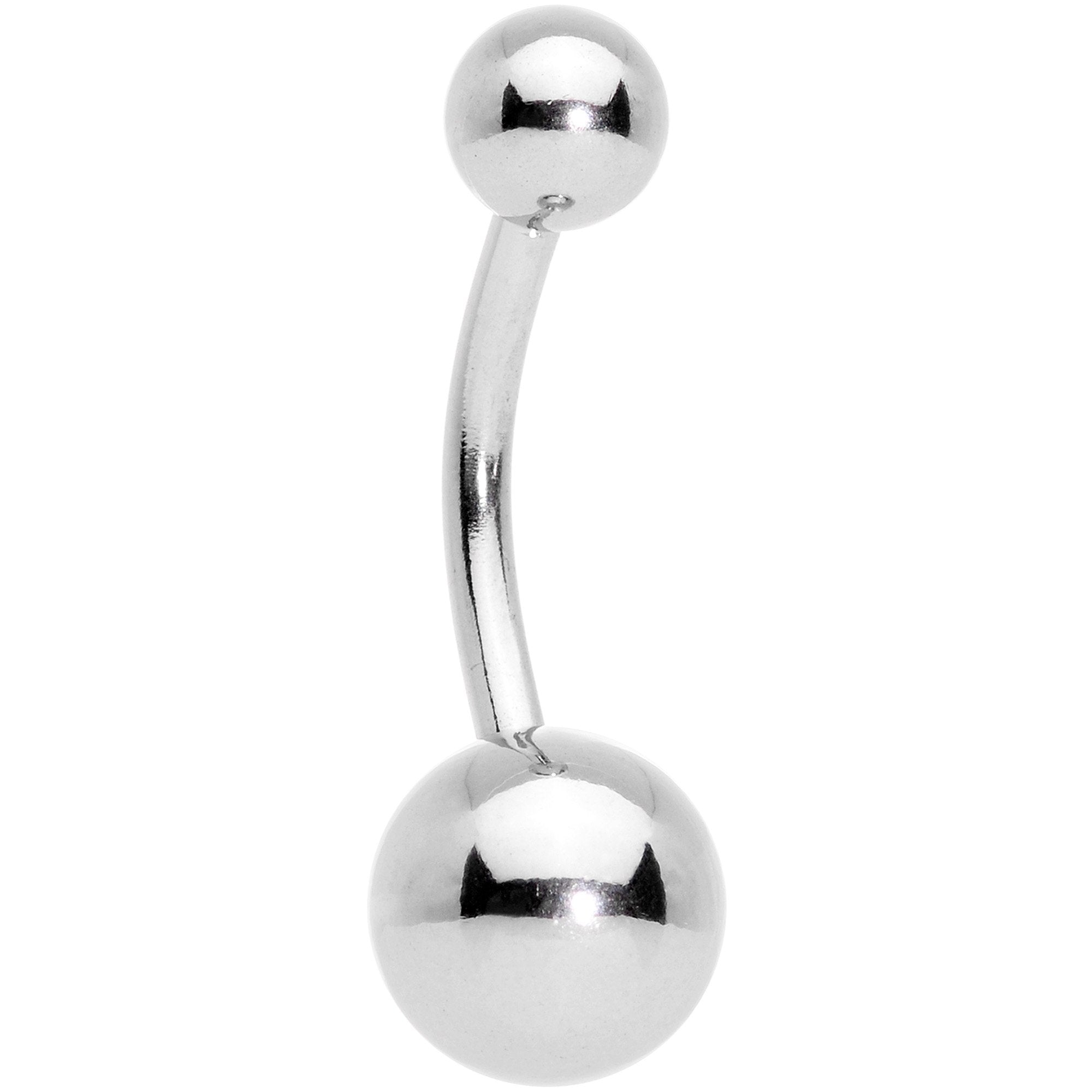 Clear Gem Rose Gold Tone Pineapple Belly Ring Set of 4 Bonus Pack