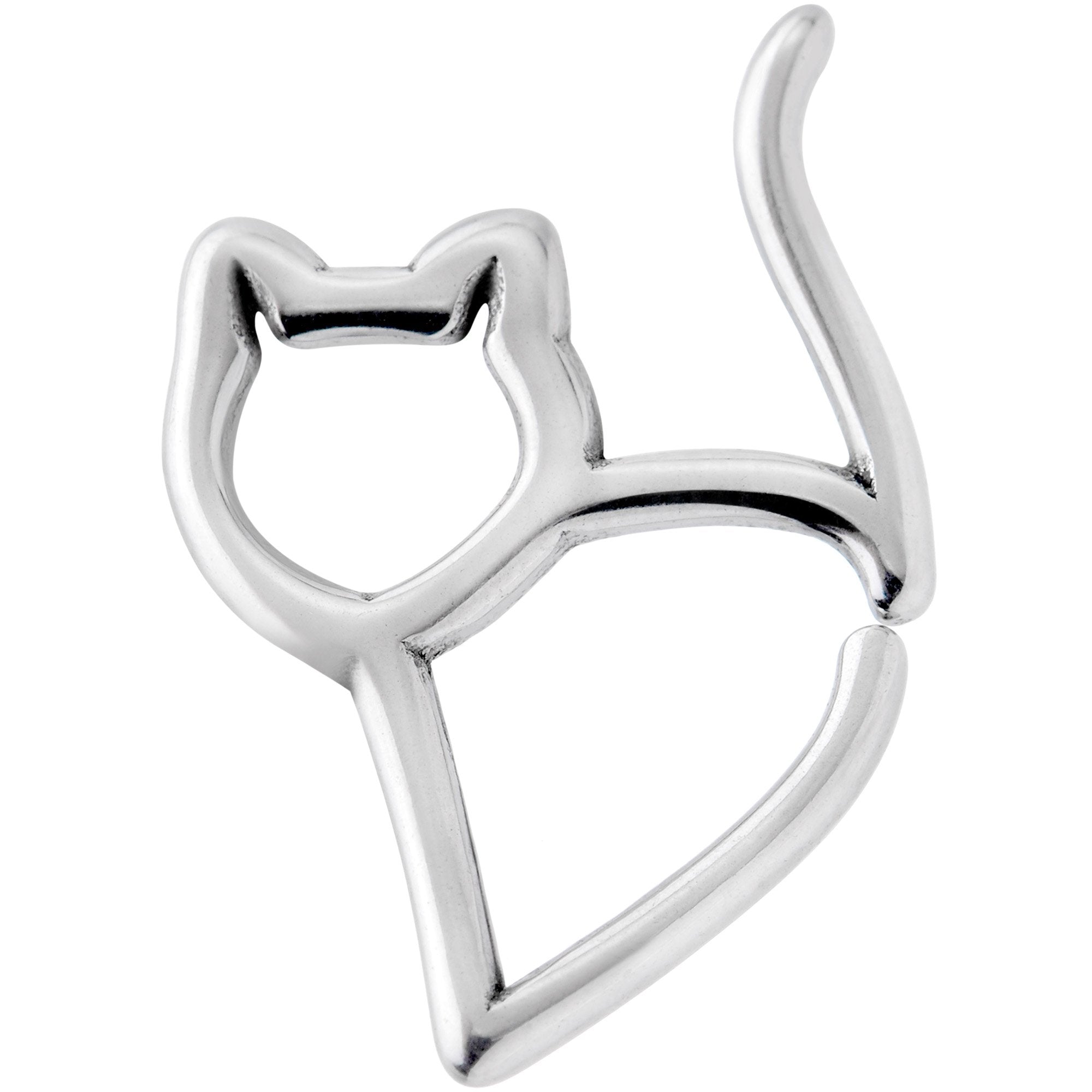 16G One Cool Kitty Cat Closure Ring