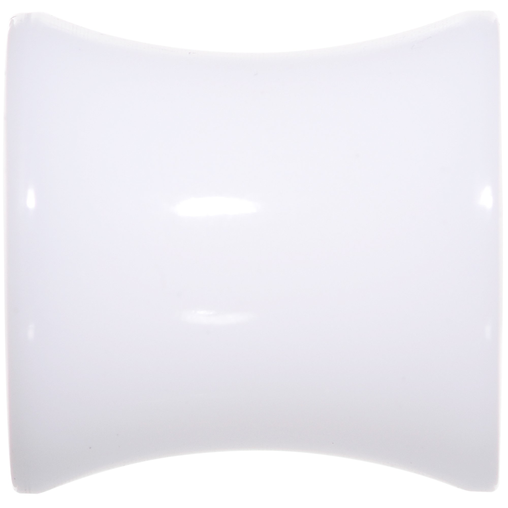 0G White UV Reactive Acrylic Saddle Plug Set