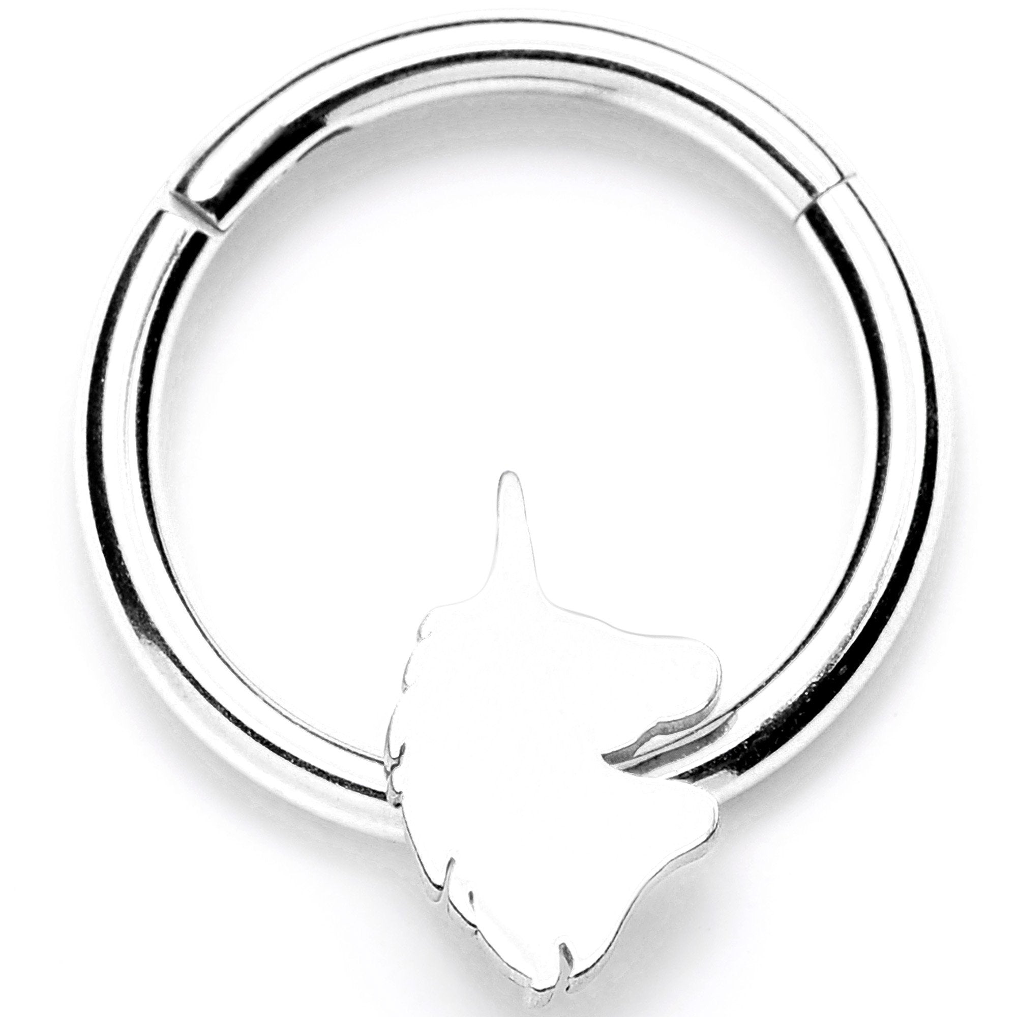 16G 3/8 Mythical Unicorn Hinged Segment Ring