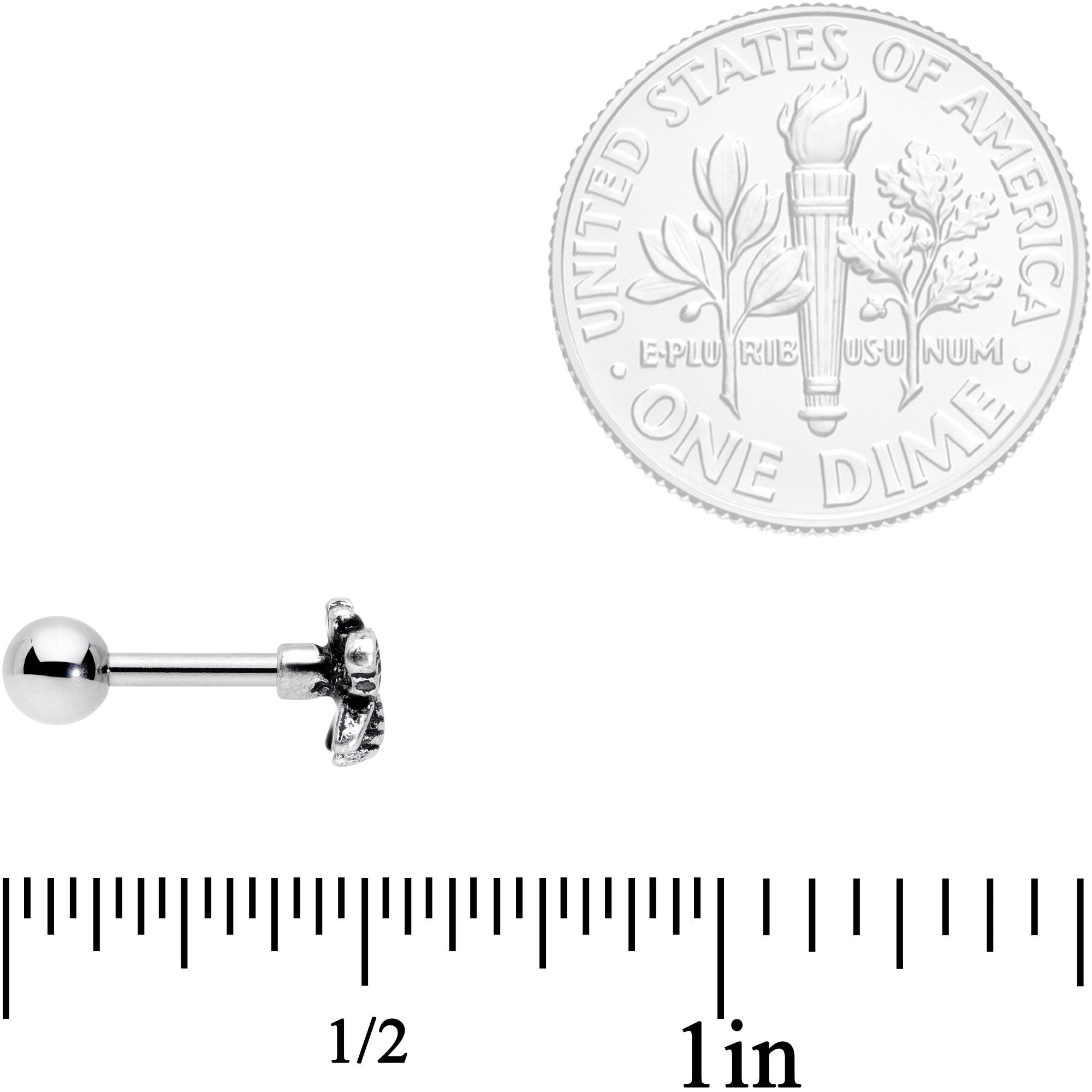 16G 1/4 Busy Bumblebee Cartilage Tragus Earring