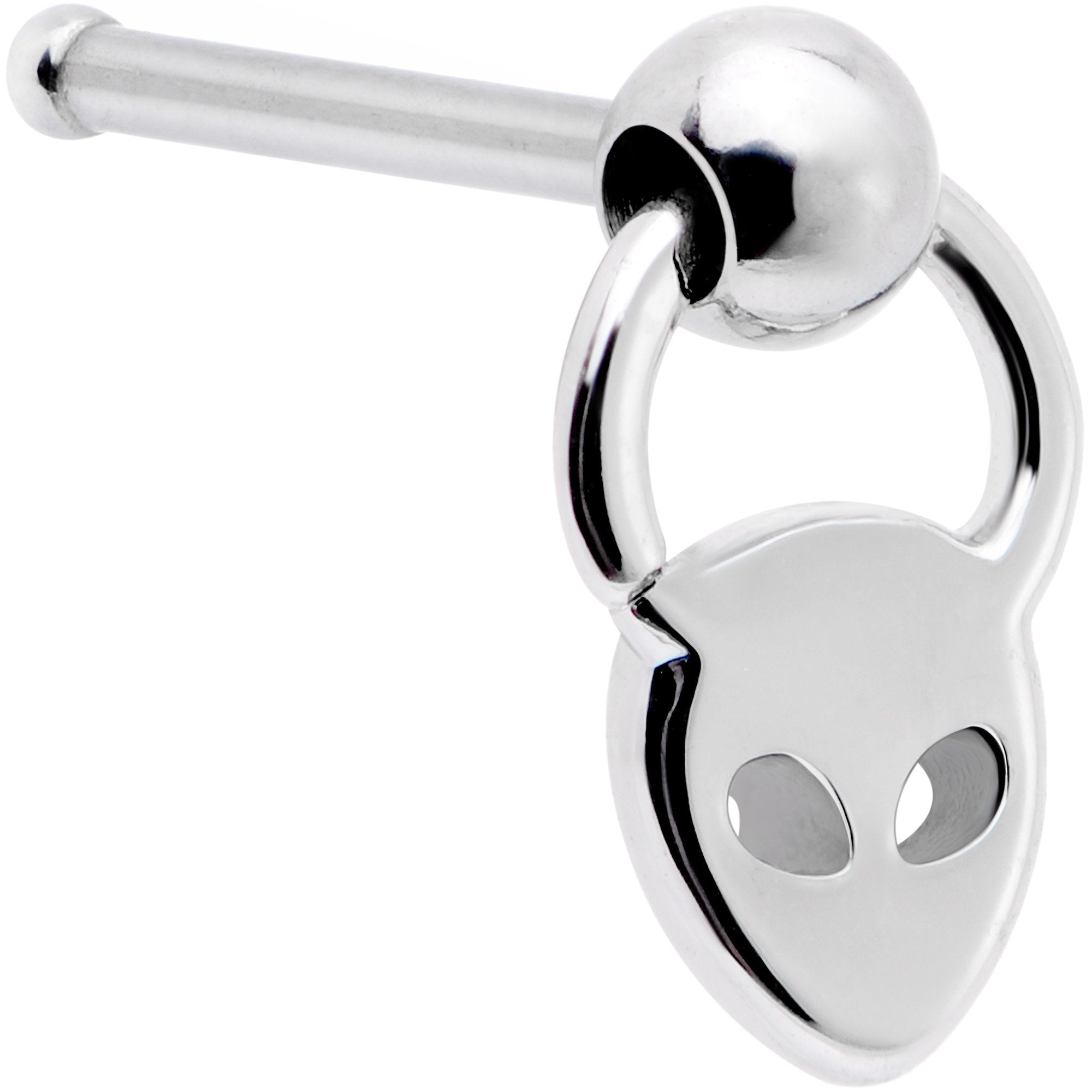 20G 1/4 Open Eyed Alien Dangle Nose Bone