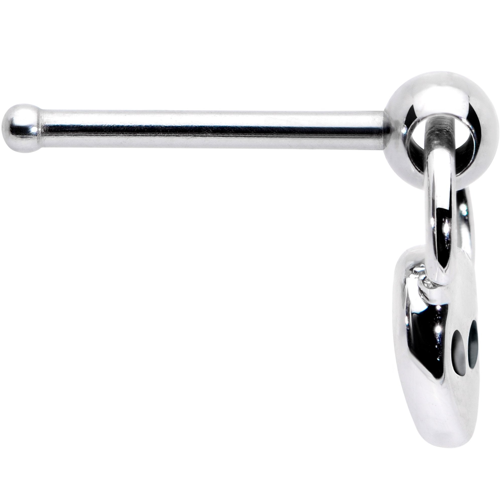 20G 1/4 Open Eyed Alien Dangle Nose Bone