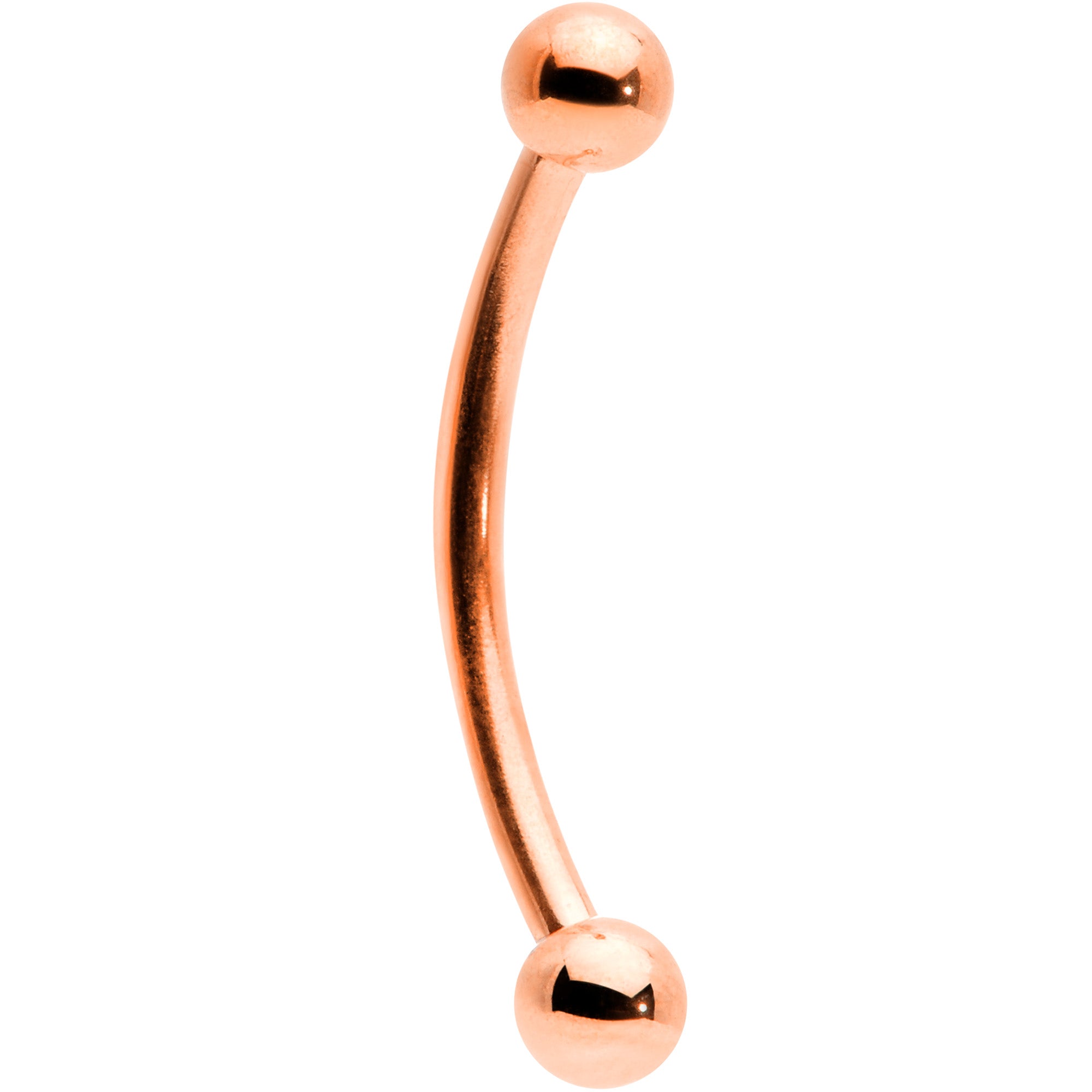 16G 9/16 Rose Gold Tone Curved Barbell