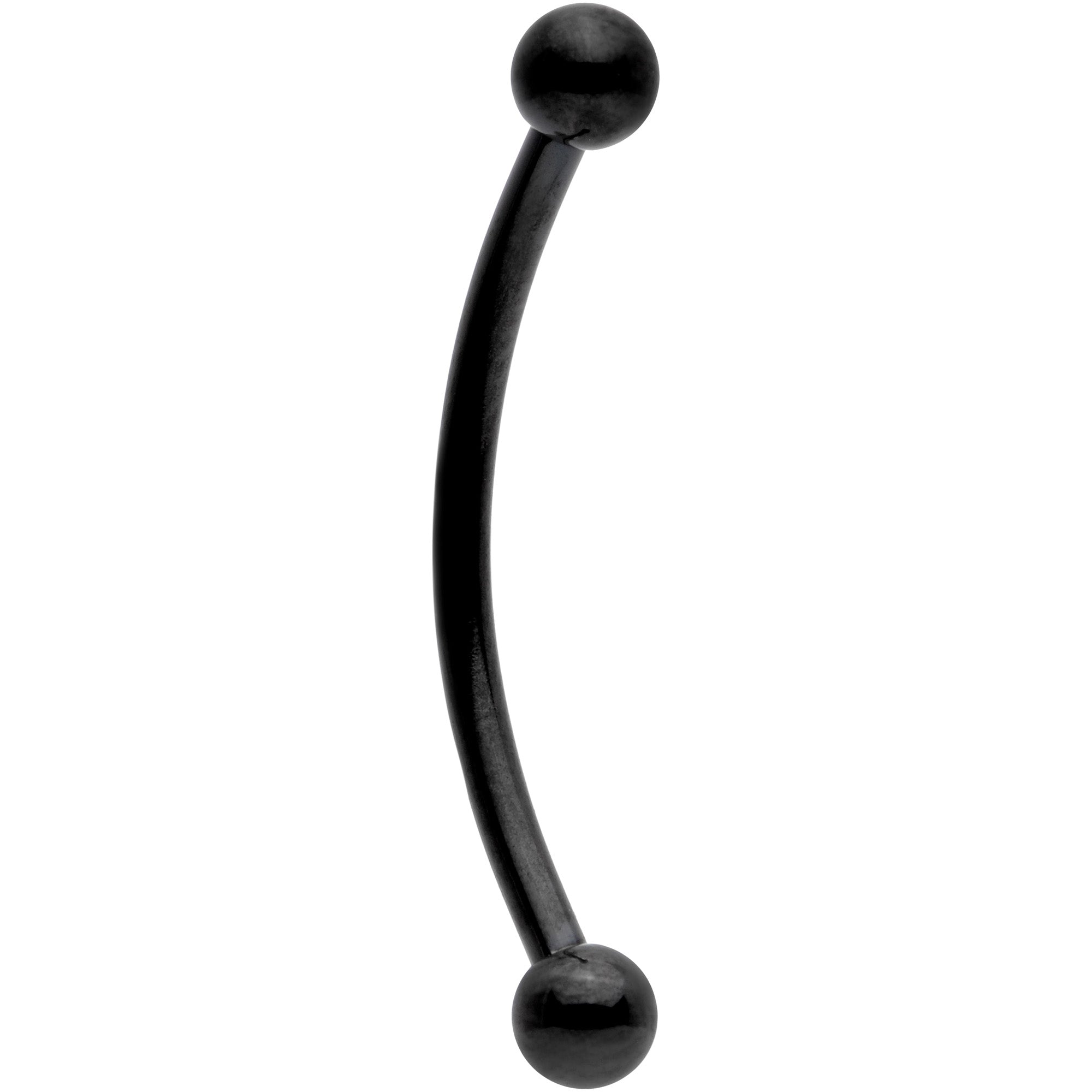 16G 5/8 Black Curved Barbell