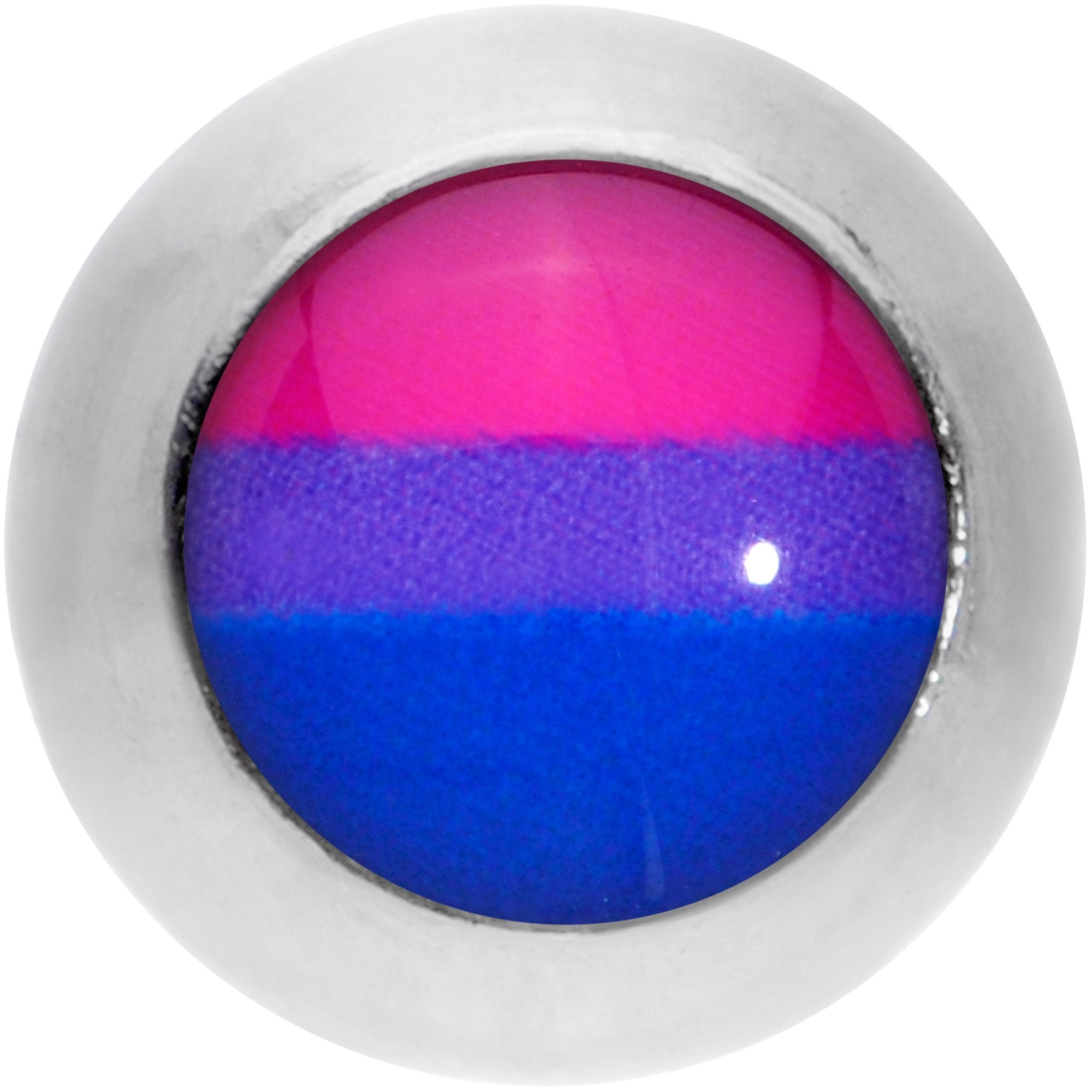 16G 1/4 Pink Purple Blue Bisexual Pride Flag Cartilage Tragus